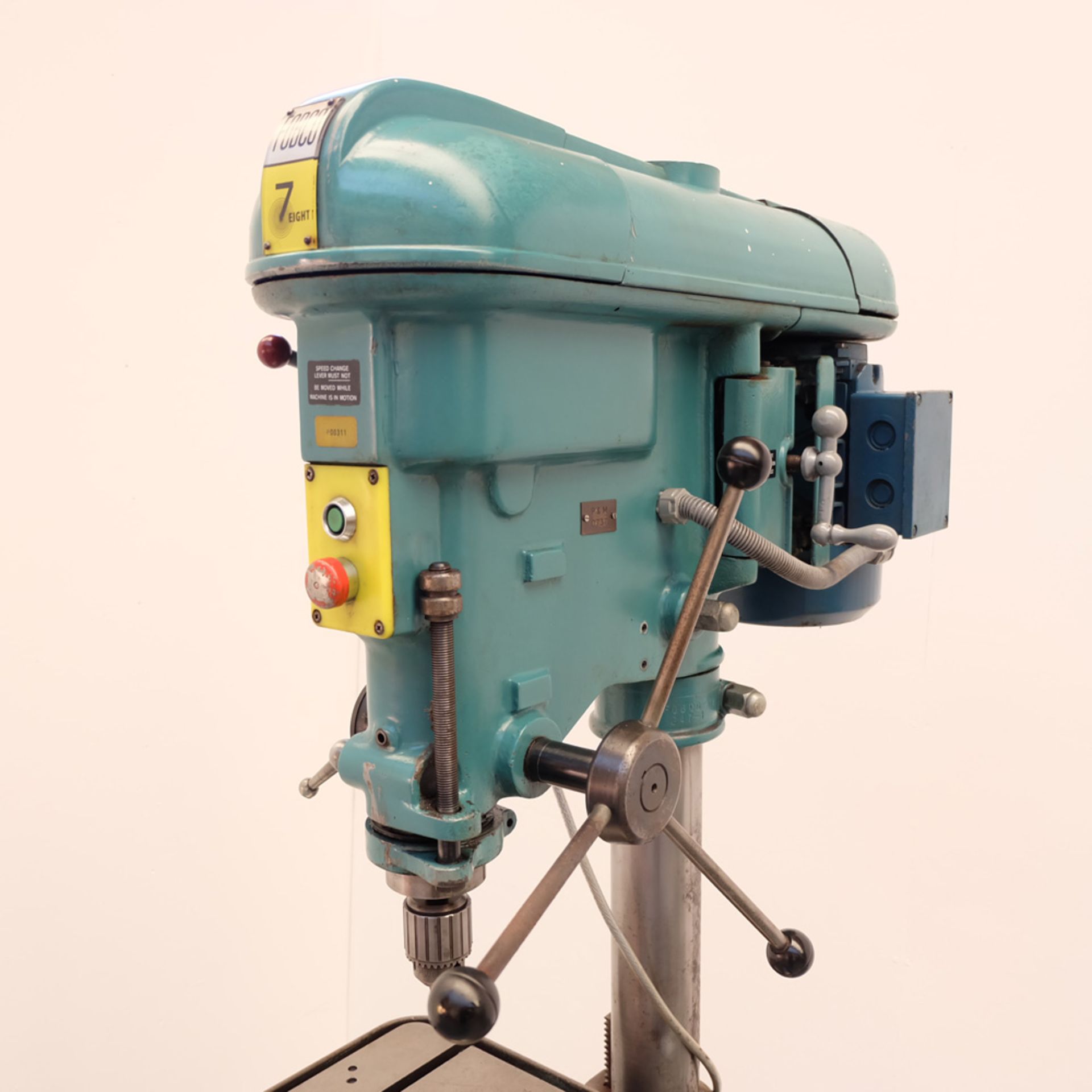 Fobco 7 Eight Floor Standing Pillar Drill. Spindle Taper No.2 Morse. Drilling Capacity 7/8". - Image 3 of 8