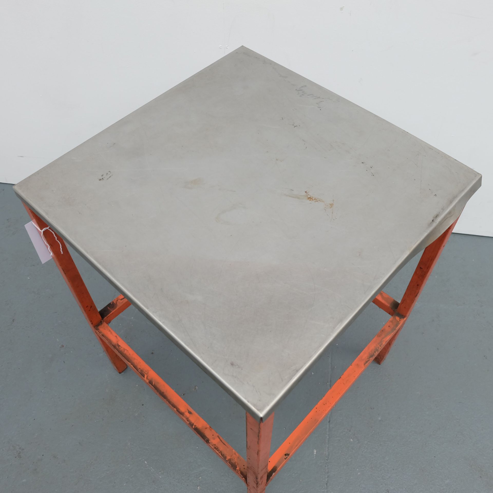 Steel Workbench. Approx Dimensions 650mm x 640mm x 850mm High. - Image 3 of 3