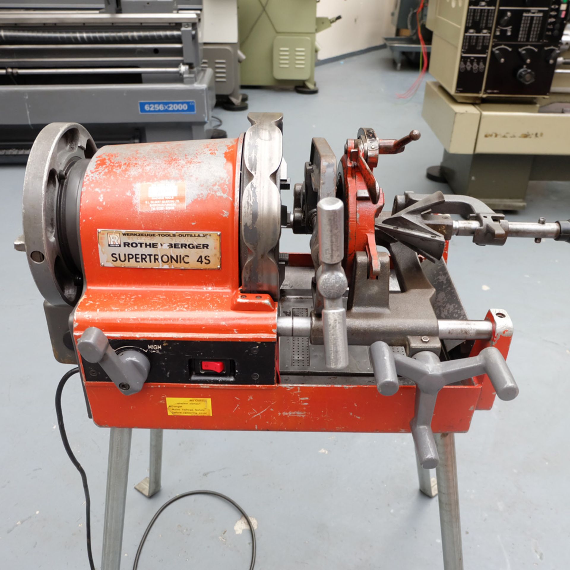 Rothenberger Supertronic 4S Pipe Threading Machine. Capacity 1/2" - 4". Motor Size 1040W. - Image 2 of 12