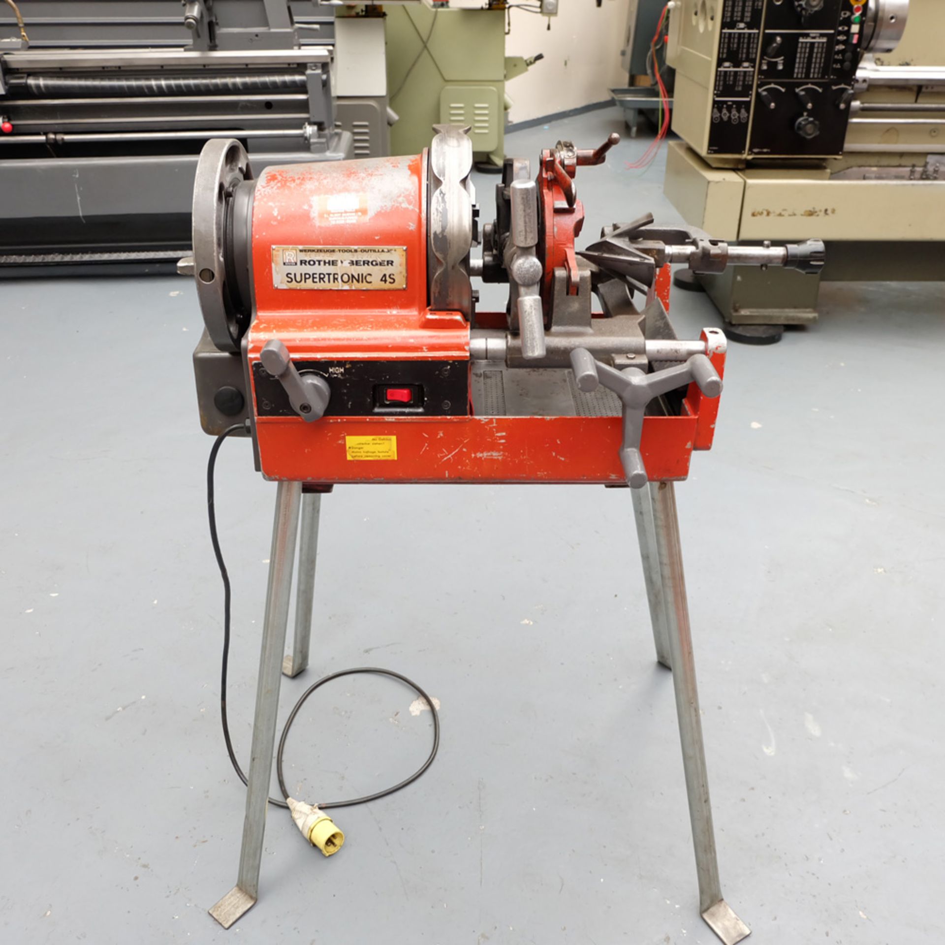 Rothenberger Supertronic 4S Pipe Threading Machine. Capacity 1/2" - 4". Motor Size 1040W. - Image 3 of 12