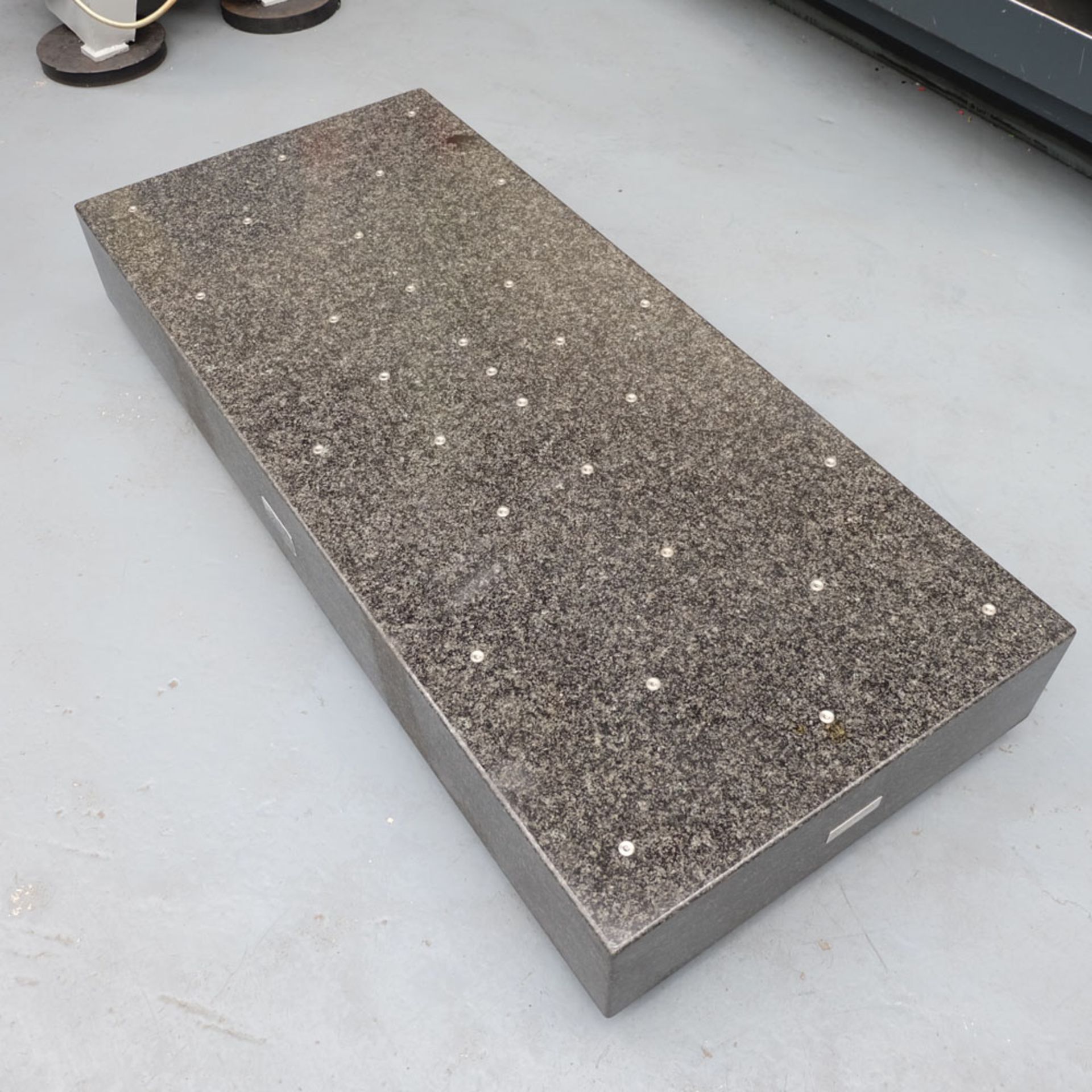 Granite Table. Size 59" x 26".Thickness 7 1/2".Grade A.With 30 Clamp Studs. - Image 3 of 5