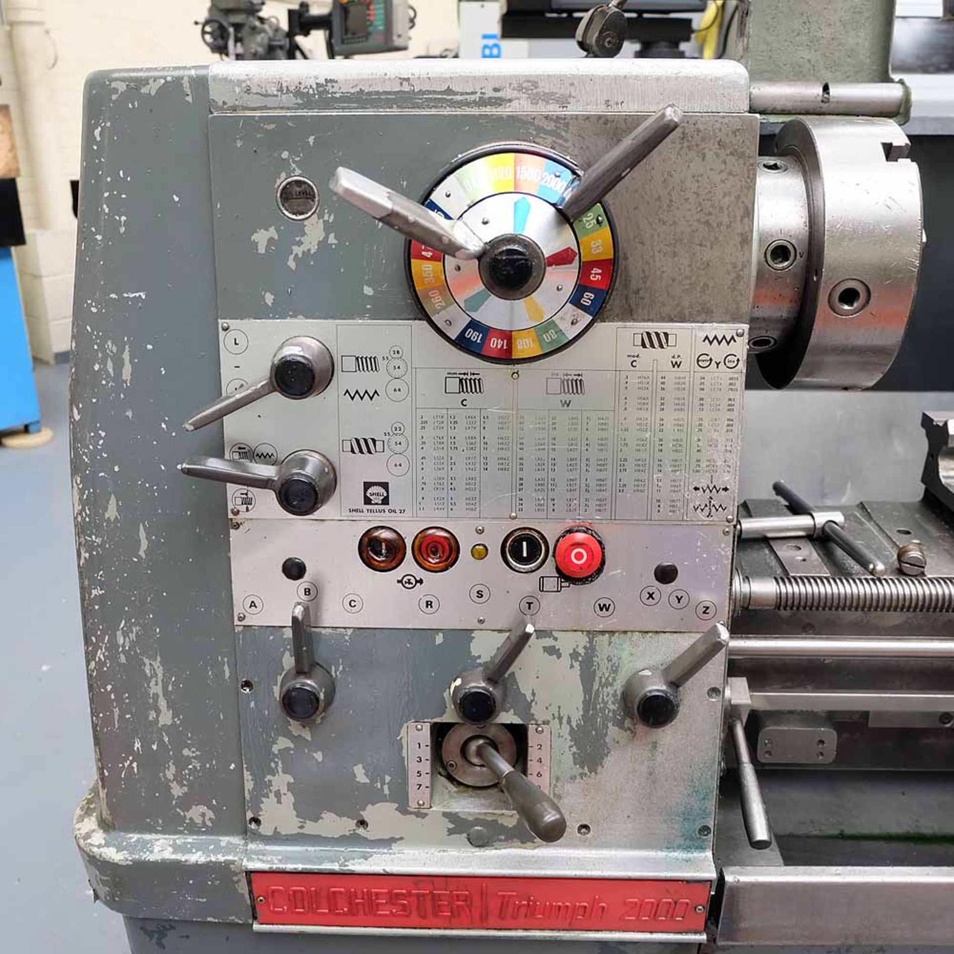 Colchester Triumph 2000 Gap Bed Centre Lathe. Capacity 15" Diameter x 50" Between Centres. - Image 2 of 10