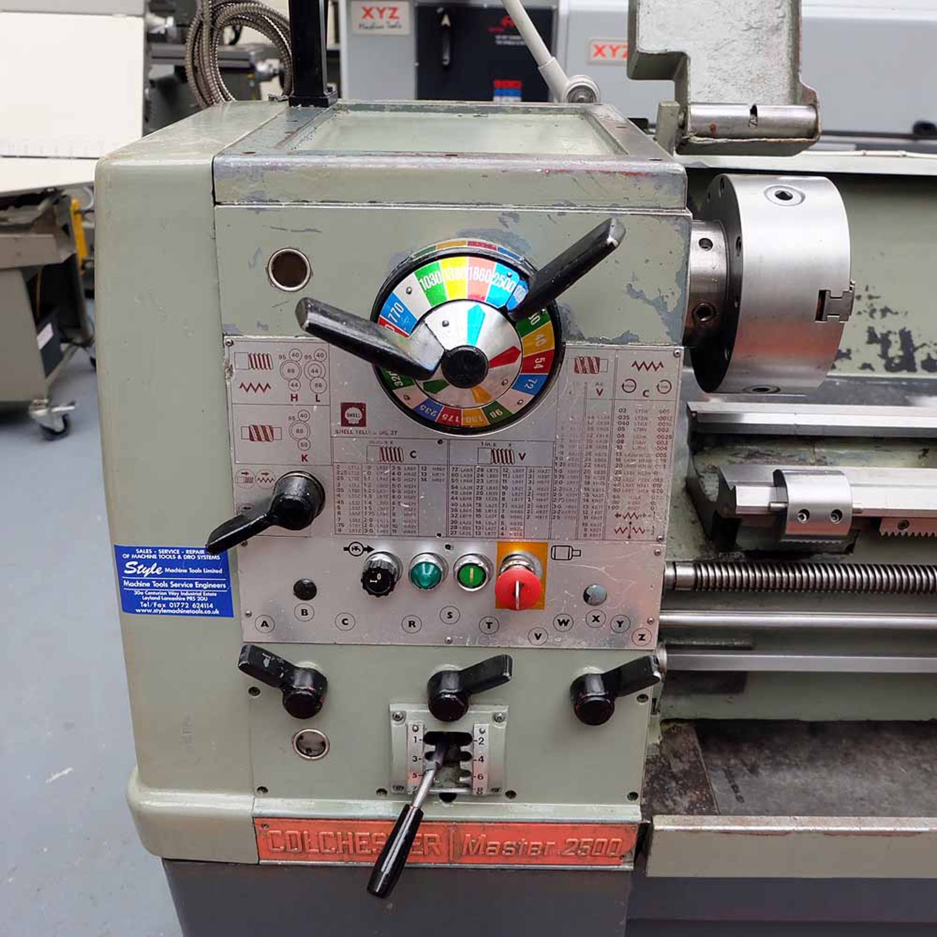 Colchester Master 2500 Gap Bed Centre Lathe. - Image 2 of 13