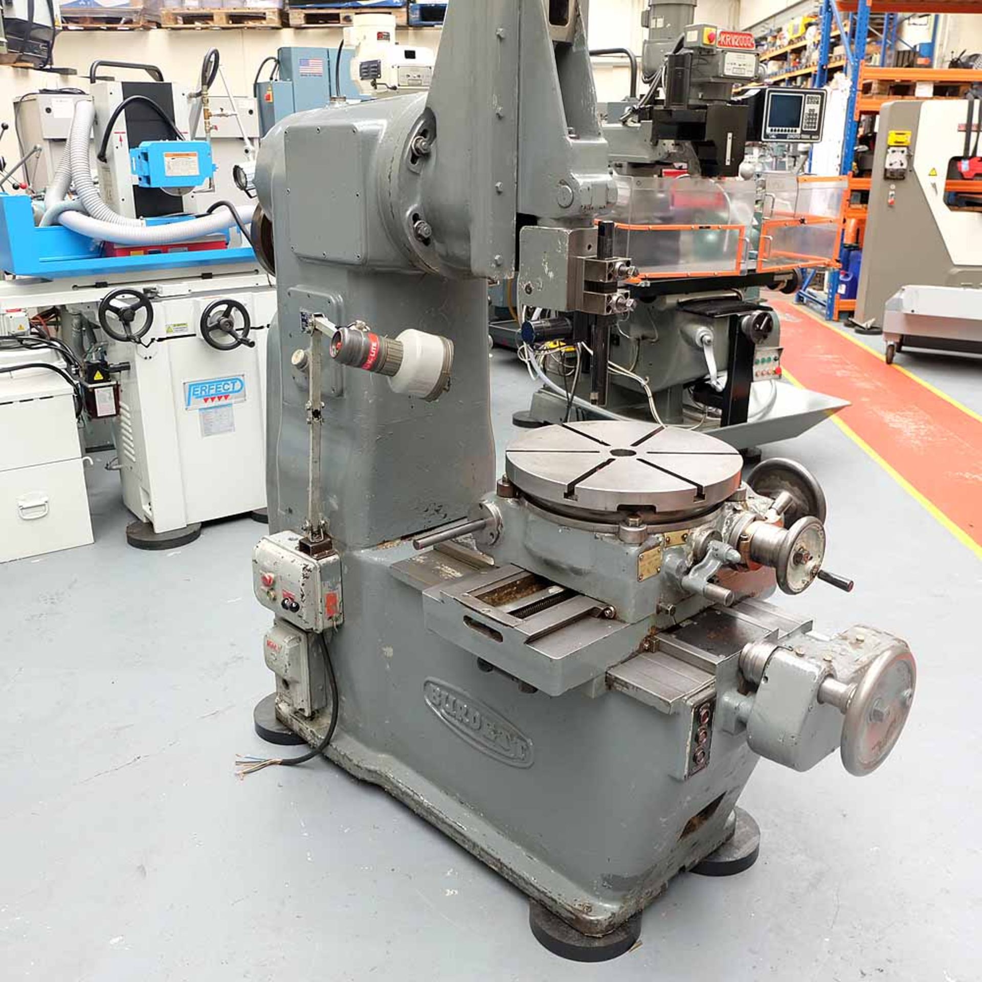 Burdett 6" Slotting Machine with Indexing Rotating Table. Table Size: 18" Diameter. - Image 4 of 13