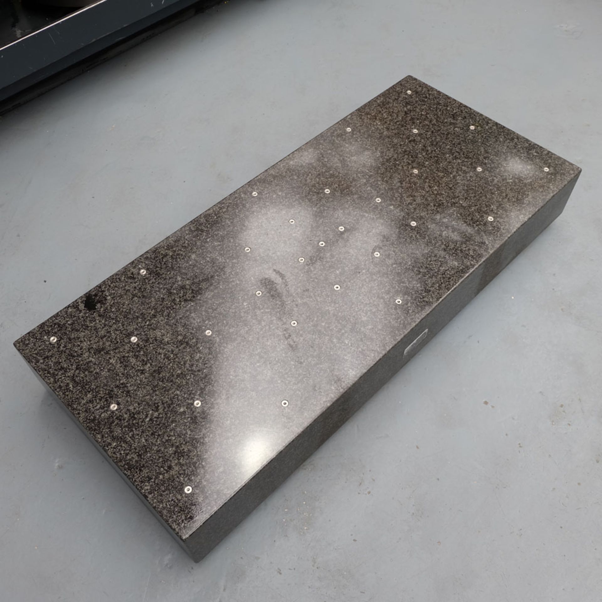 Granite Table. Size 59" x 26".Thickness 7 1/2".Grade A.With 30 Clamp Studs. - Image 4 of 5
