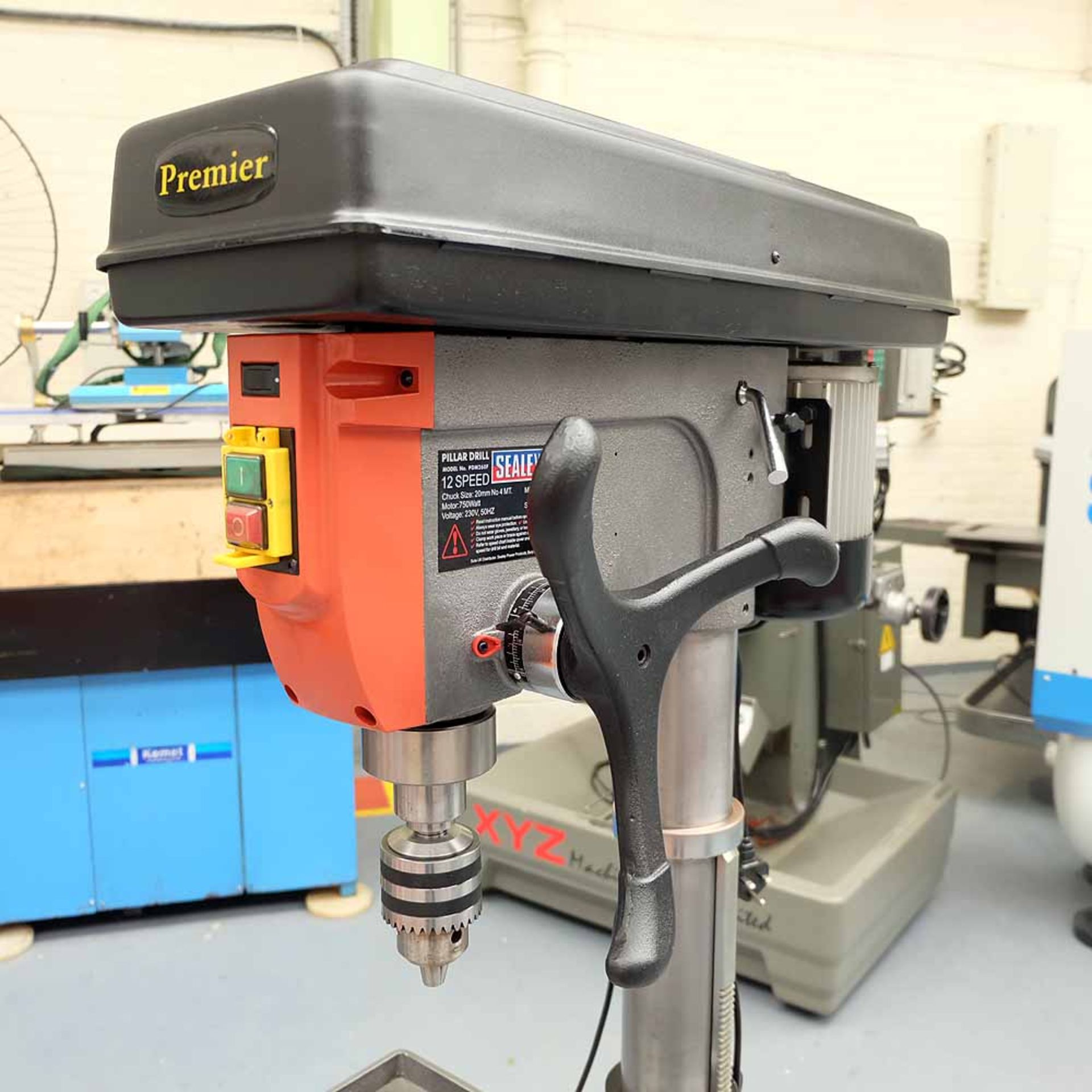 Sealey Model PDM260F 12 Speed Pillar Drill. Spindle Taper No.4 Morse. Capacity 20mm. Spindle Speeds - Image 2 of 8