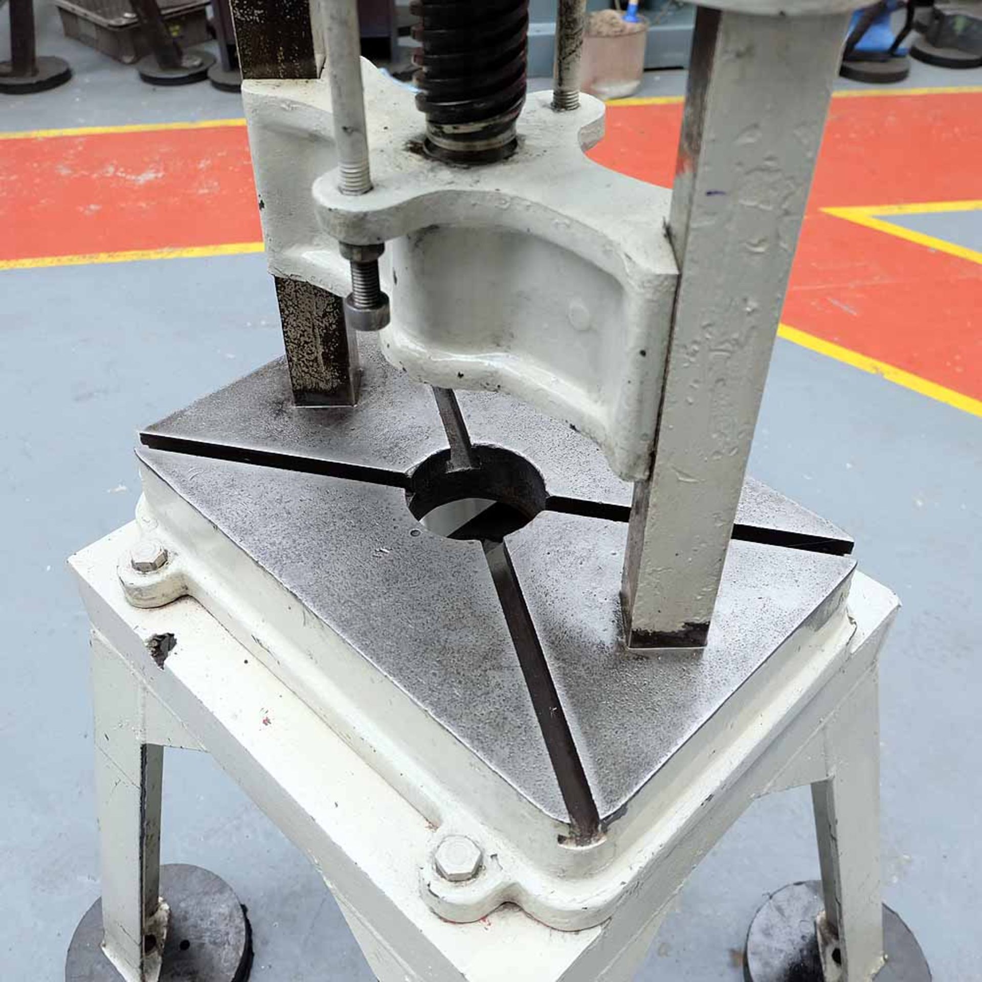 Fly Press On Steel Stand. Distance Between Frames; 10 1/2". Daylight: 9 1/2". Stroke: 9 1/2". - Image 7 of 9