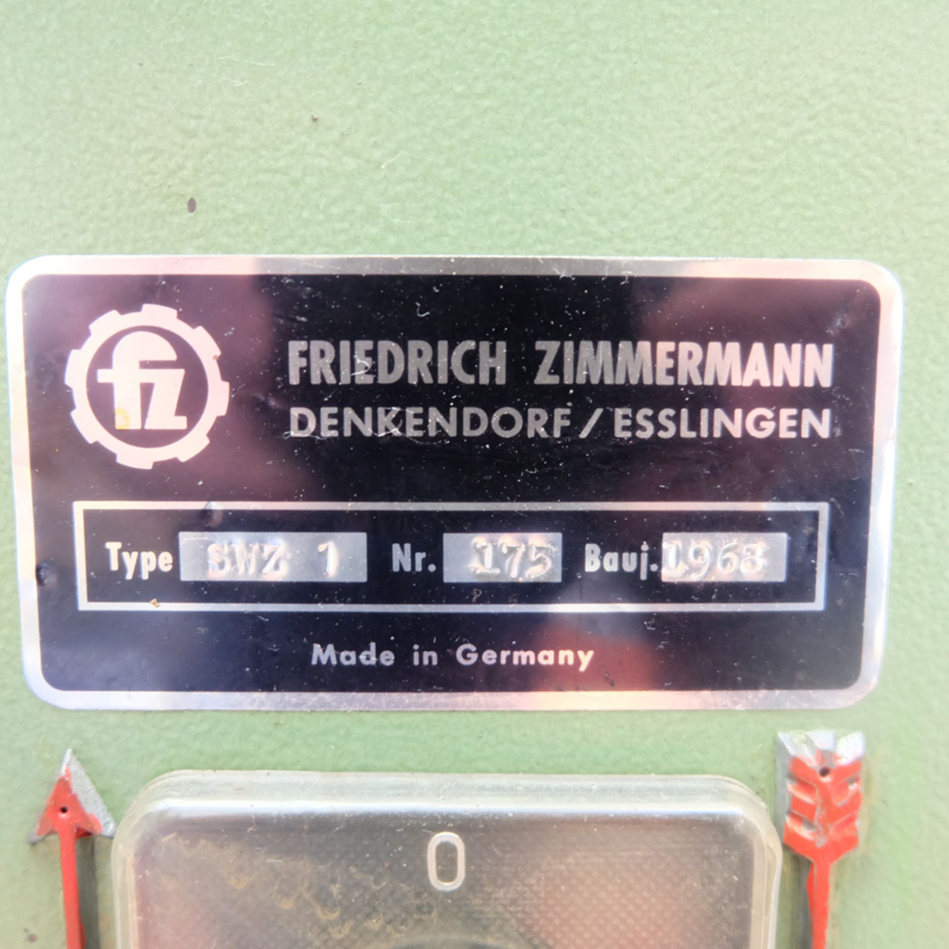 Fredrich Zimmermann Type SWZ 1 Disc and Bobbin Sander. Tilting Tables. Disc Size 350mm Diameter. - Image 8 of 11