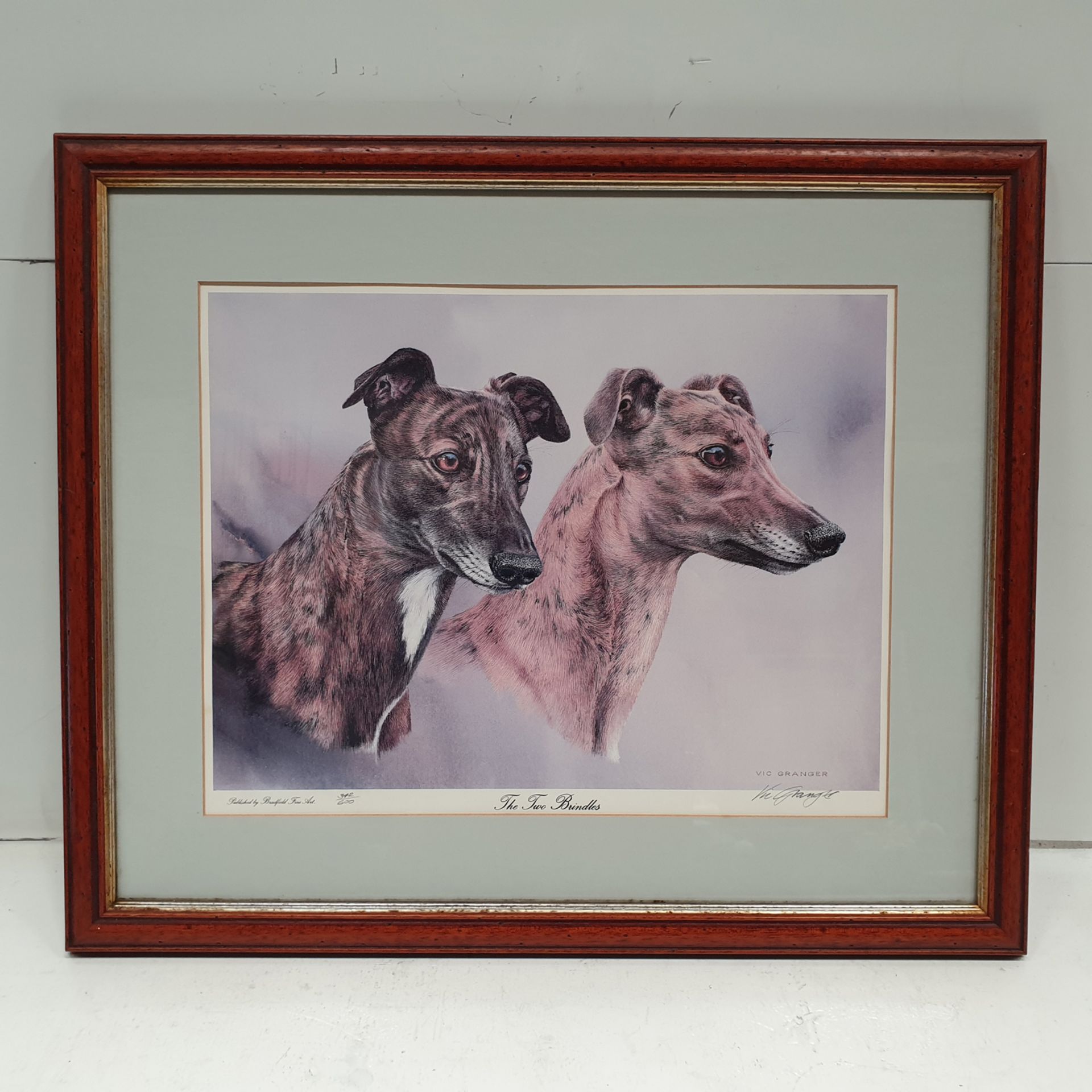 The Two Brindles' Framed Picture by Vic Granger No. 342/600.