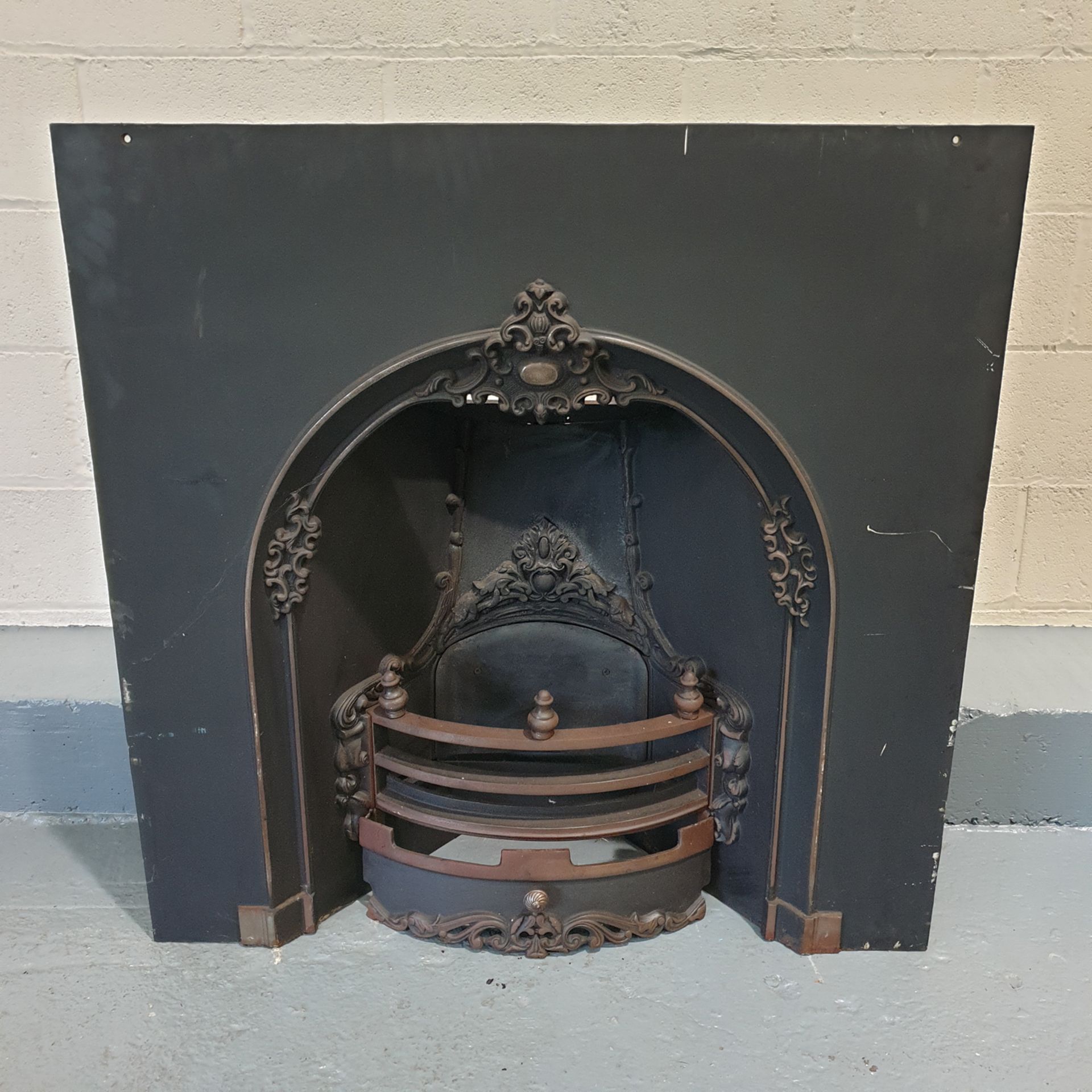 Cast Iron Fireplace Approx Dimensions 40" x 40".