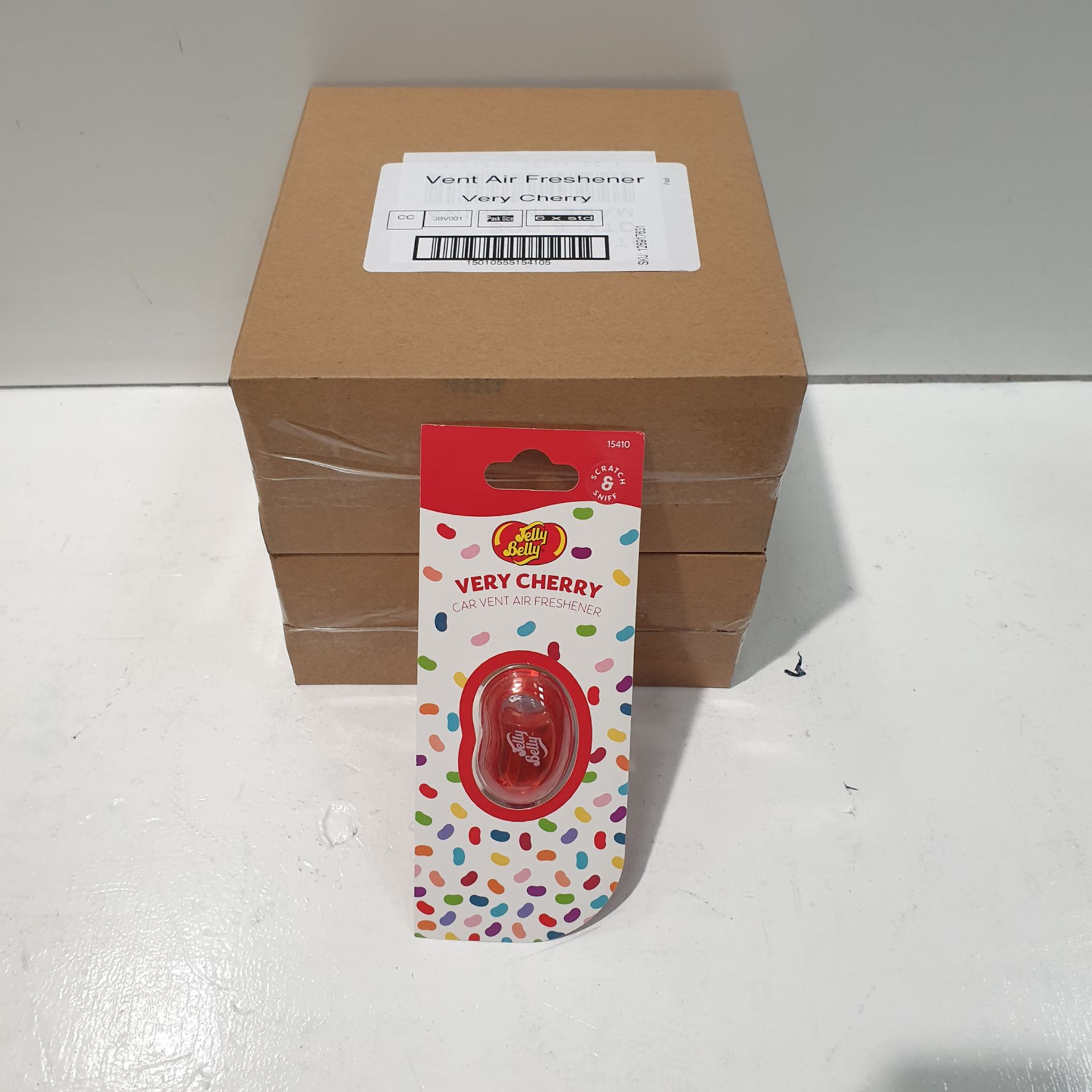 12 x Jelly Belly Car Vent Air Fresheners, Verry Cherry Scent.