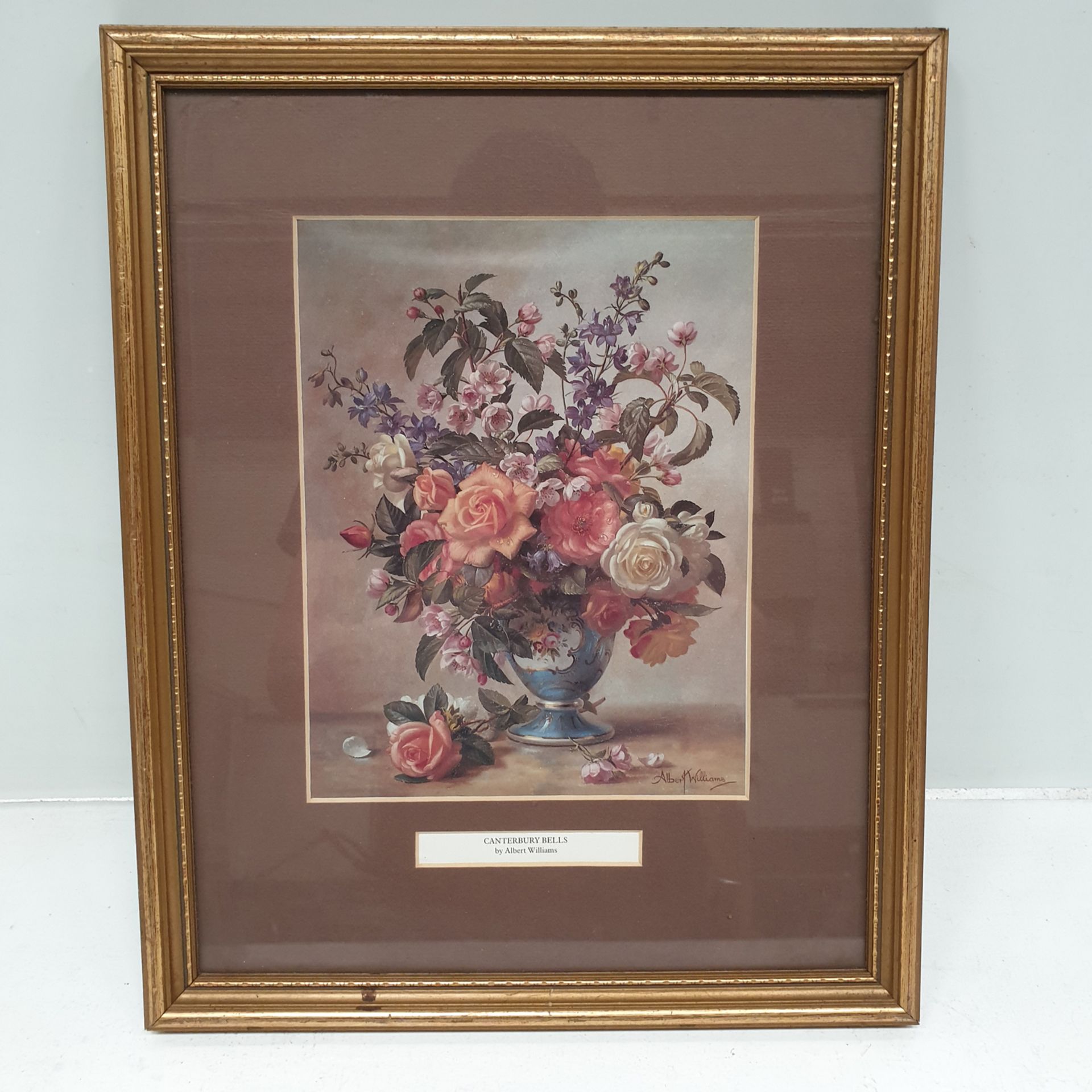 Canterbury Bells By Albert Williams Framed Picture. Signed Albert Williams.