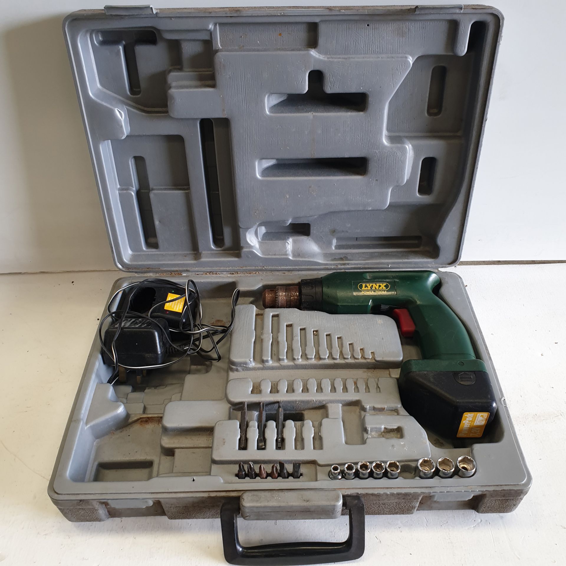 Lynx Power Tools Drill. With Battery & Charger. In Box.