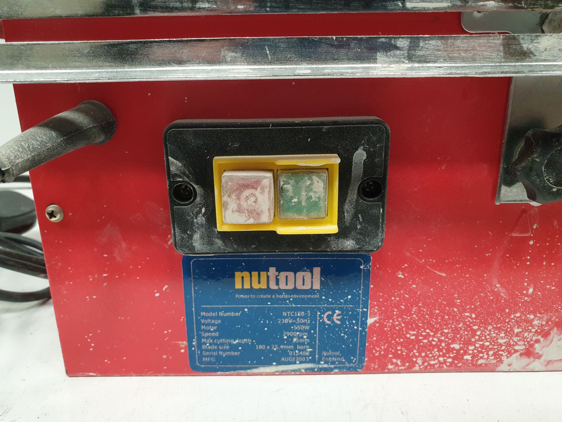 nutool Model NTC180-3 Tile Cutter. 550W. With Spare Blade. - Image 4 of 7