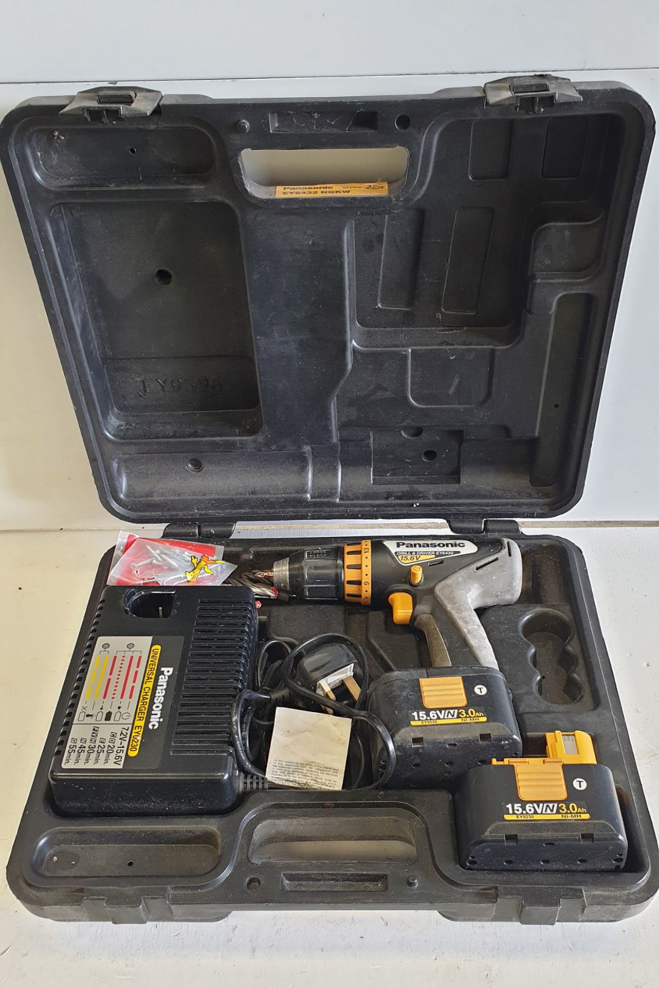 Panasonic Model EY6432 NQKW Drill & Driver. 15.6V. With Battery & Charger. In Box.