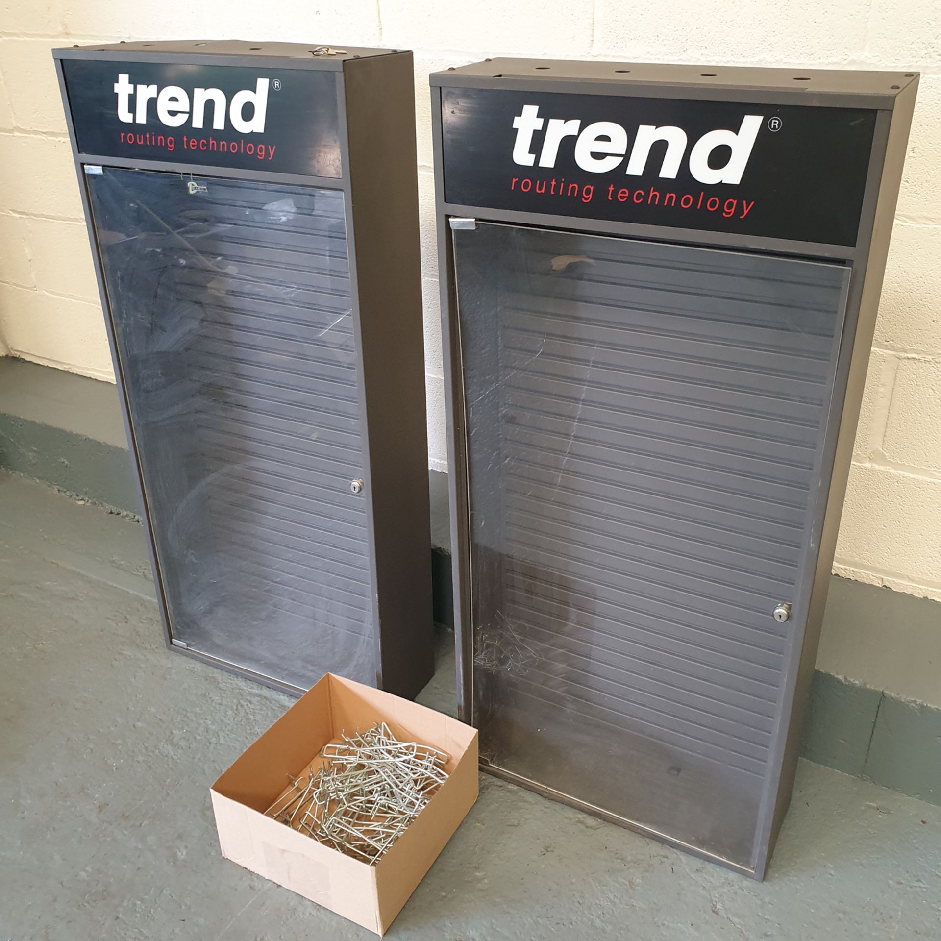 2 x Trend Routing Technology Cabinets With Key. Approx Dimensions 550 x 1180 H x 190 D. - Image 2 of 5