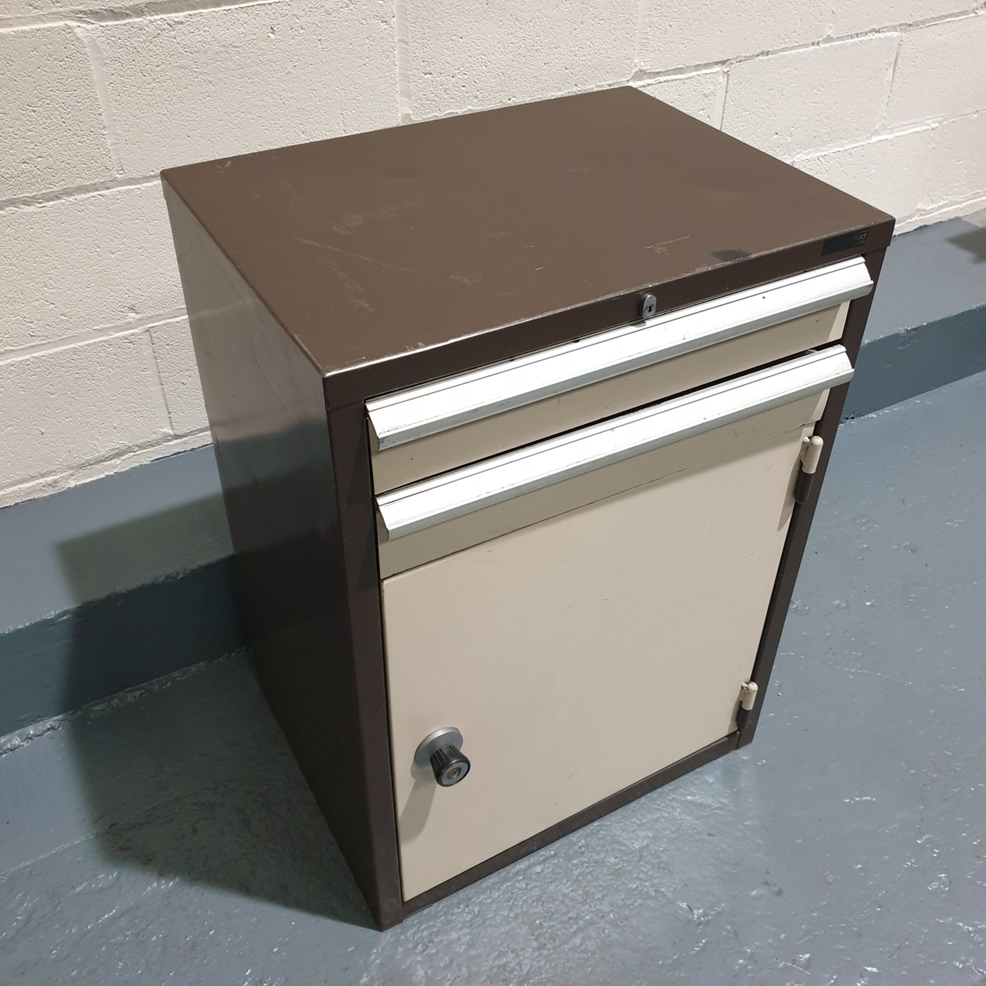 Filing Cabinet With 2 Drawers. No Key. - Image 3 of 5