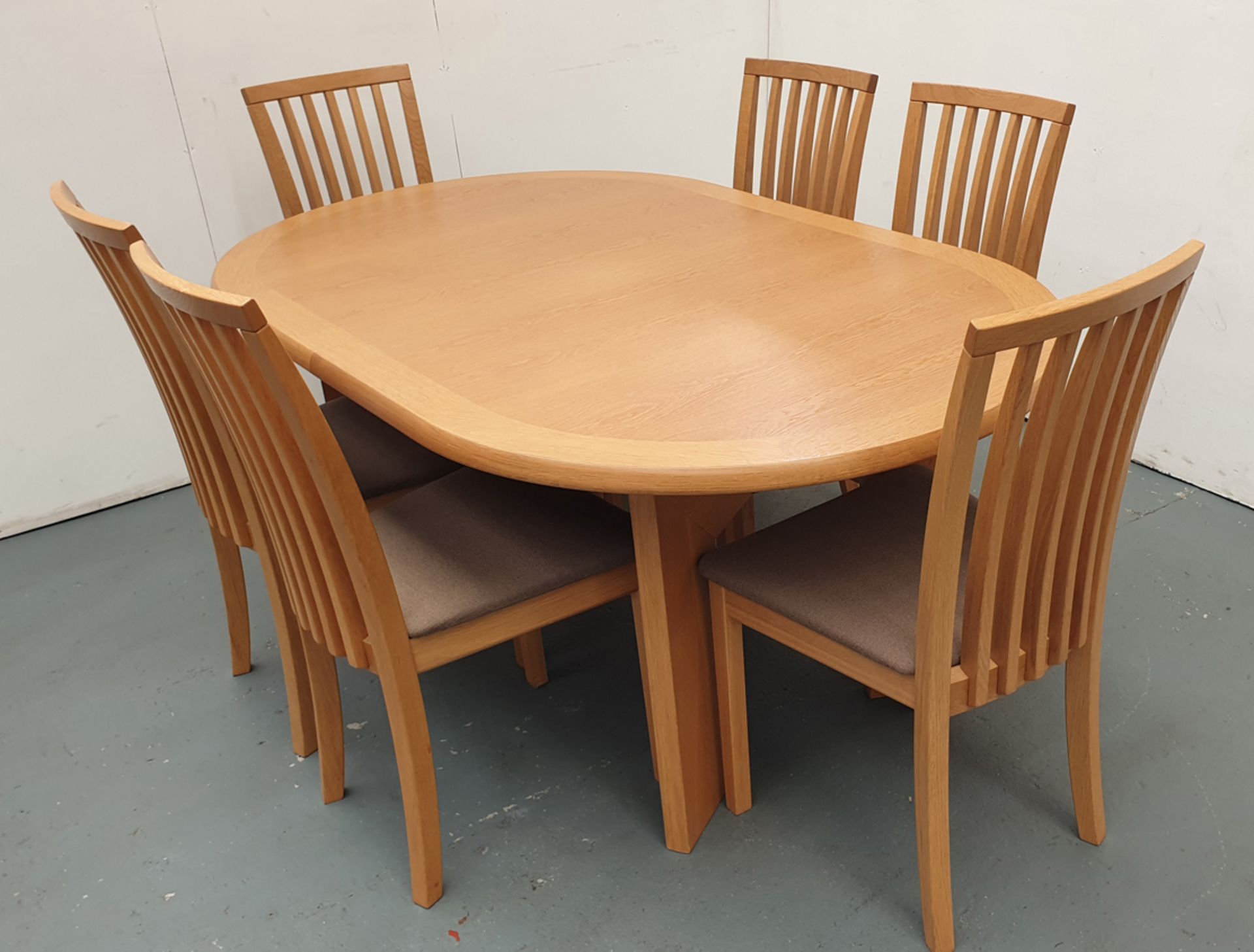 skovby Solid Wood Extendable Dining Table & Chairs. - Image 2 of 14