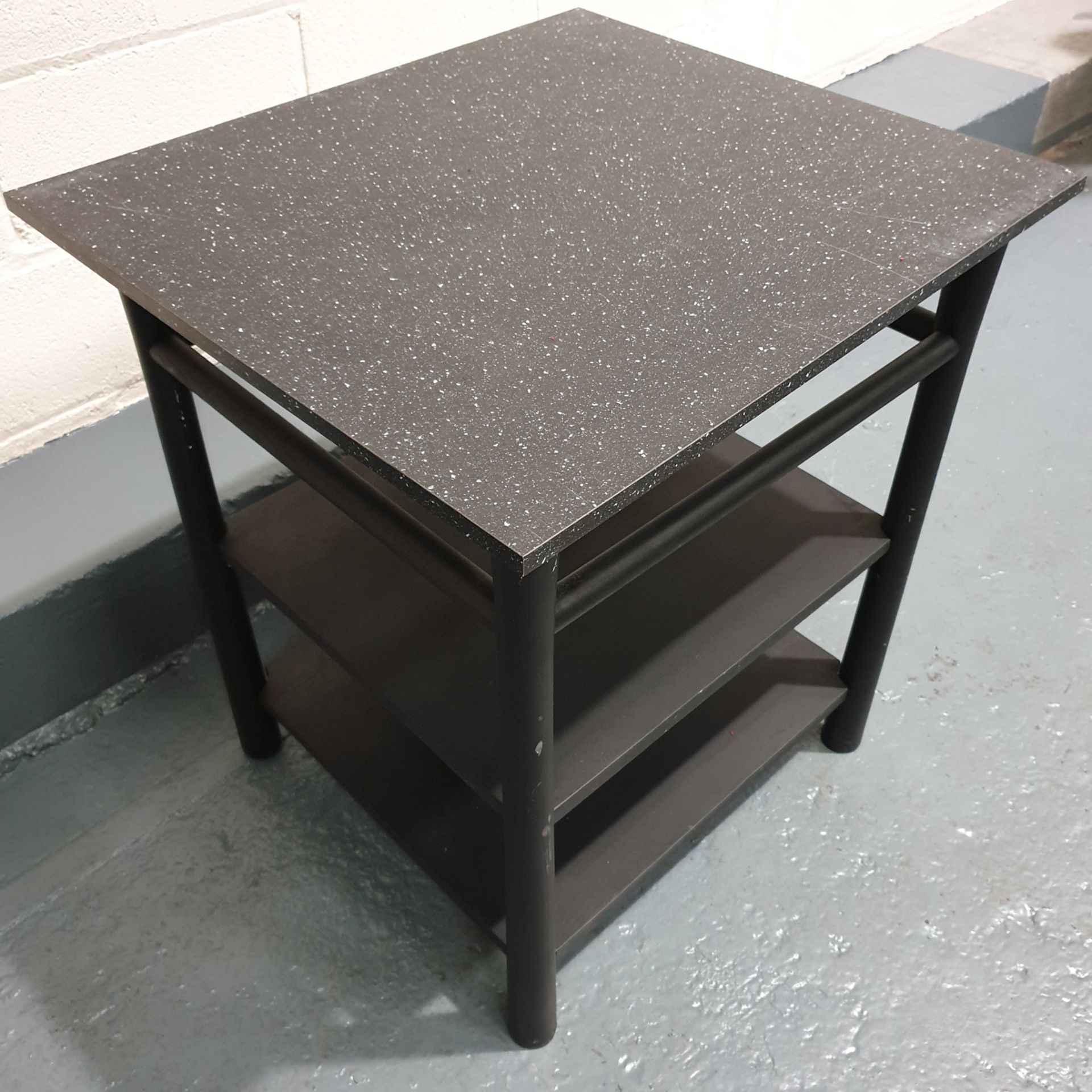 Marble Effect 3 Tier Table. Approx Dimensions 680mm x 600mm x 760mm High. - Image 3 of 4