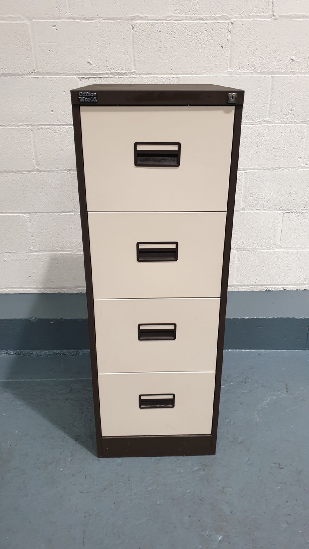 Office World Filling Cabinet. No Key. Approx Dimensions. 460mm x 620mm x 1320mm High.