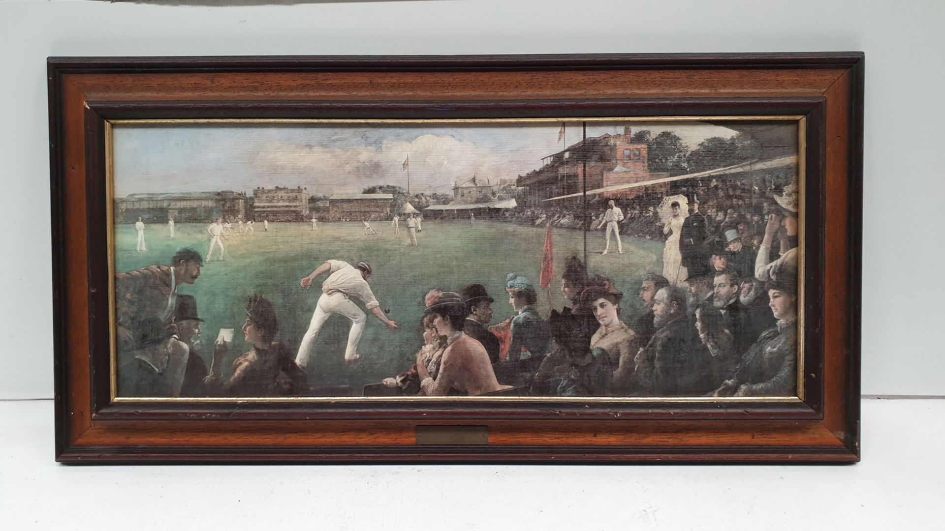 AN IMAGINARY CRICKET MATCH' Framed Picture by Sir Rober Ponsonov-Stales 1853 - 1944.