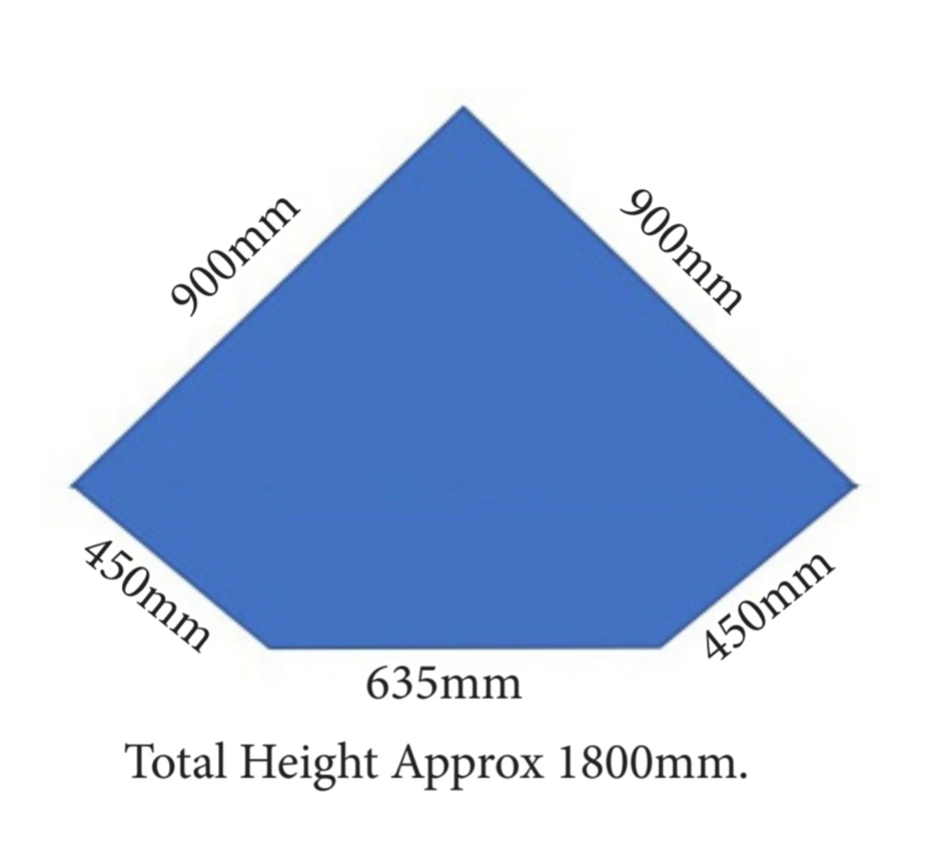 Light Duty Corner Racking. Approx Dimensions as per Image. - Image 2 of 2