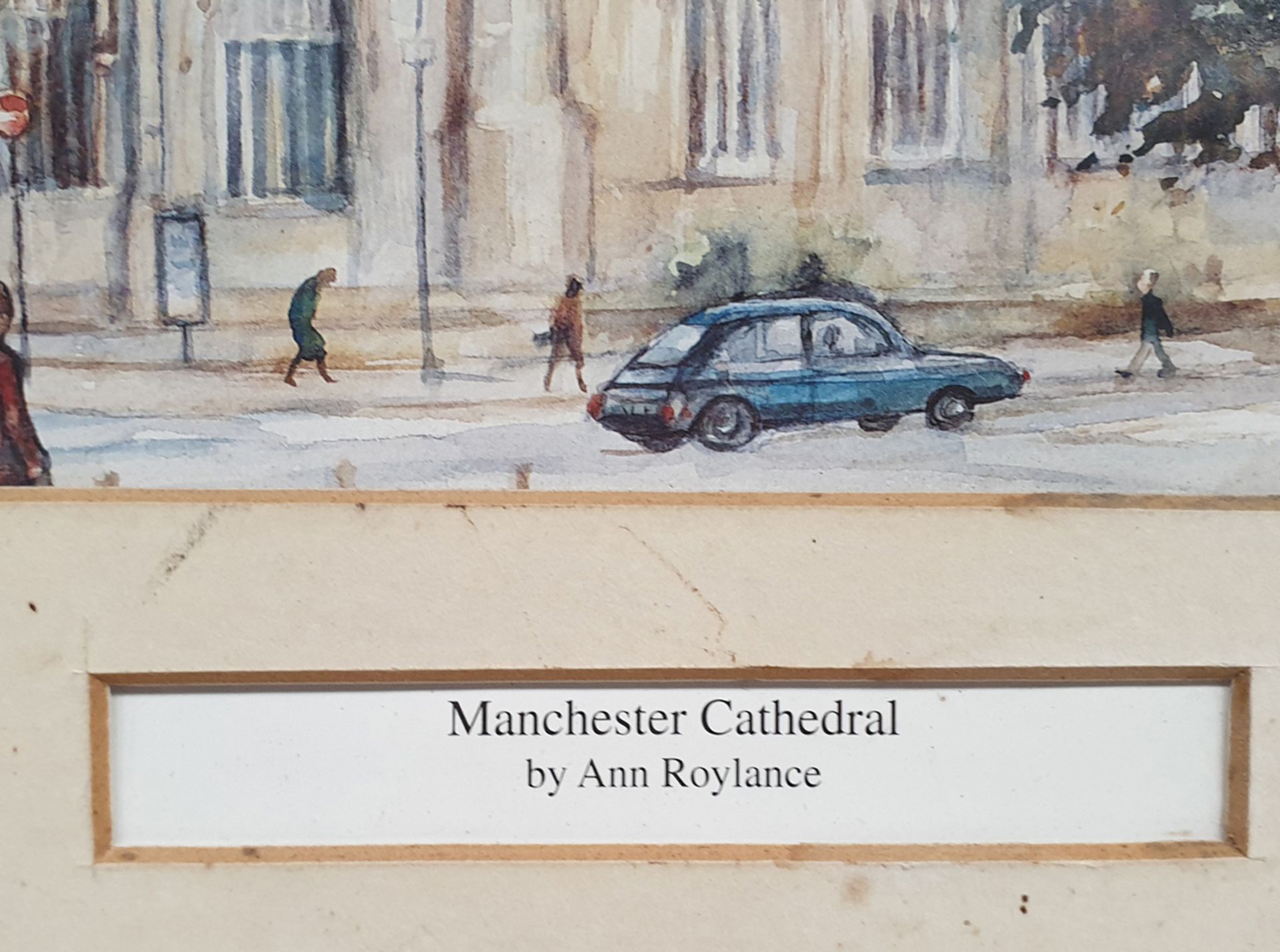 Royal Exchange, Manchester' and 'Manchester Cathedral' Framed Pictures by Ann Roylance. - Image 6 of 6