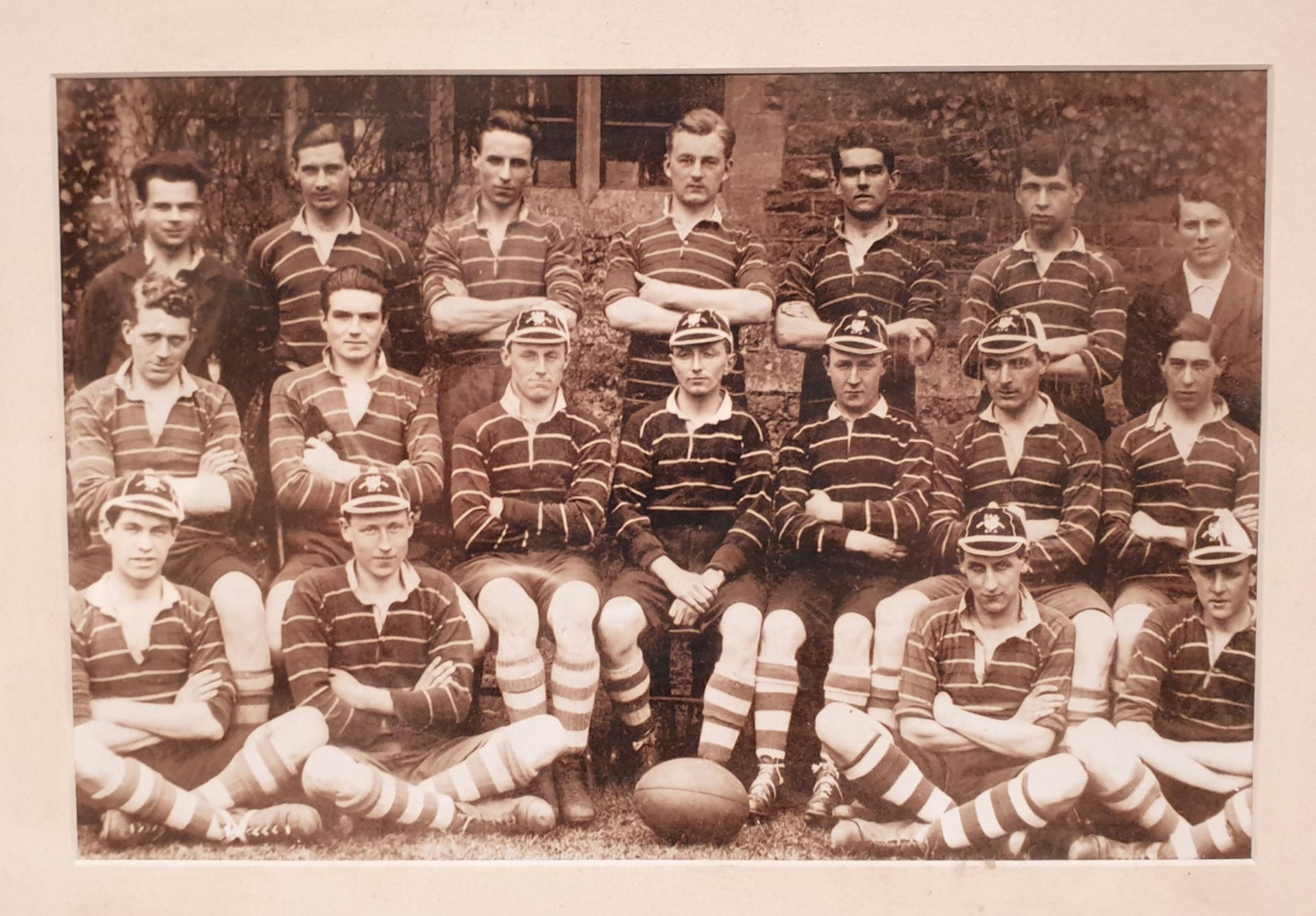 Framed Rugby Team Picture. Approx Dimensions 18 1/2" x 14 1/2". - Image 2 of 3