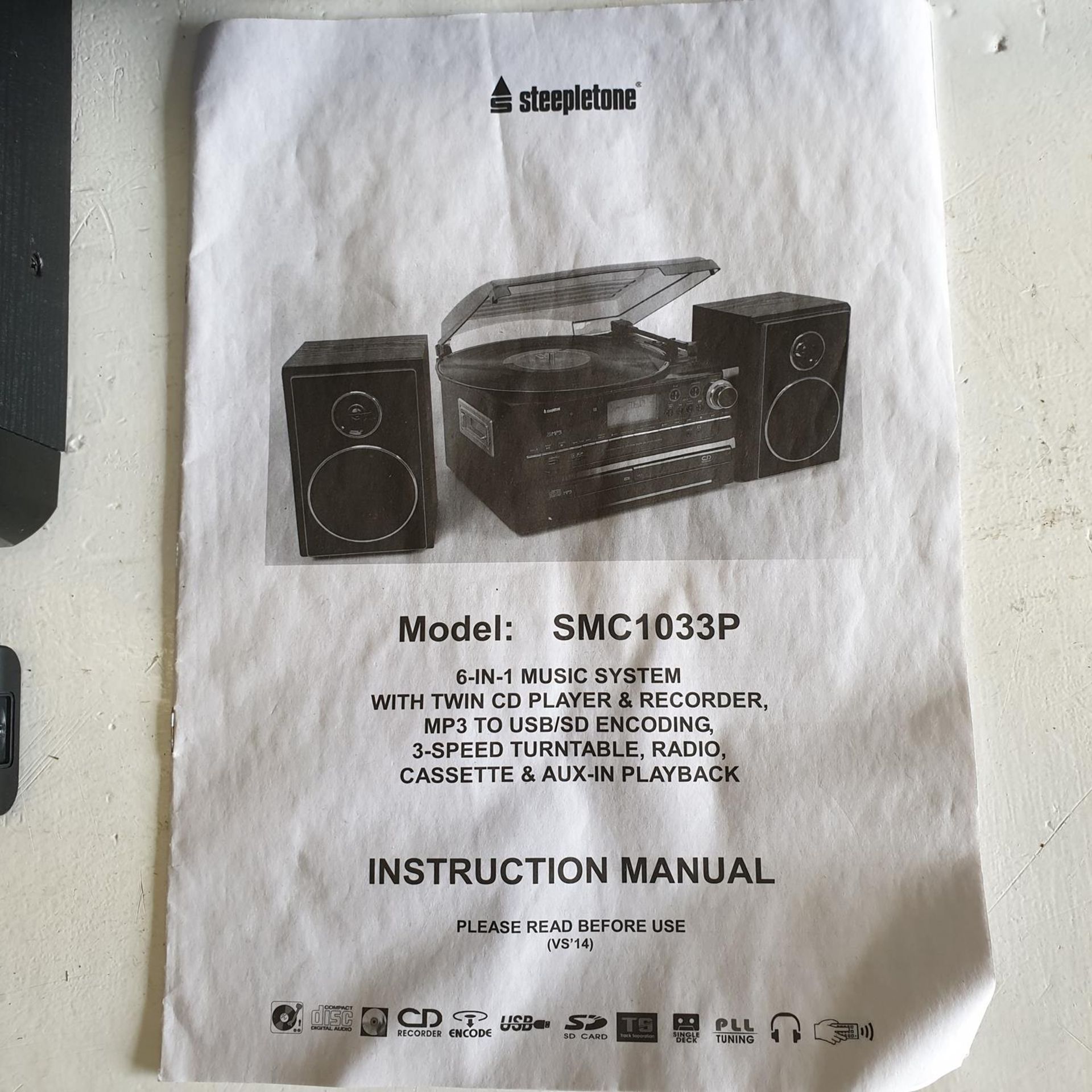 Steepletone Model SMC1033P 6-in-1 Music System. - Image 5 of 6