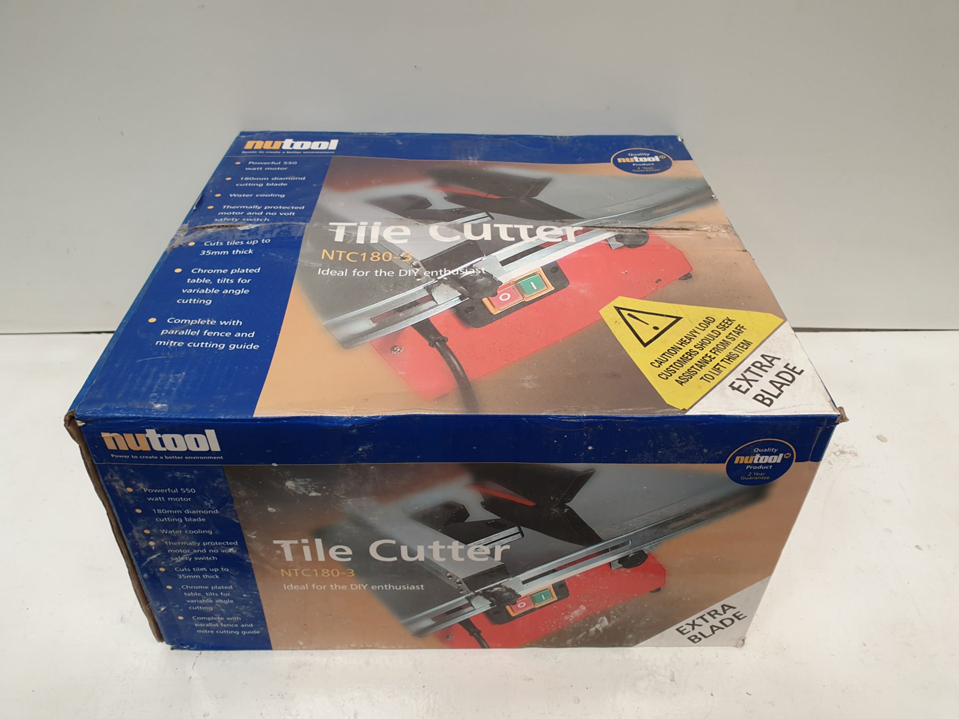 nutool Model NTC180-3 Tile Cutter. 550W. With Spare Blade. - Image 7 of 7