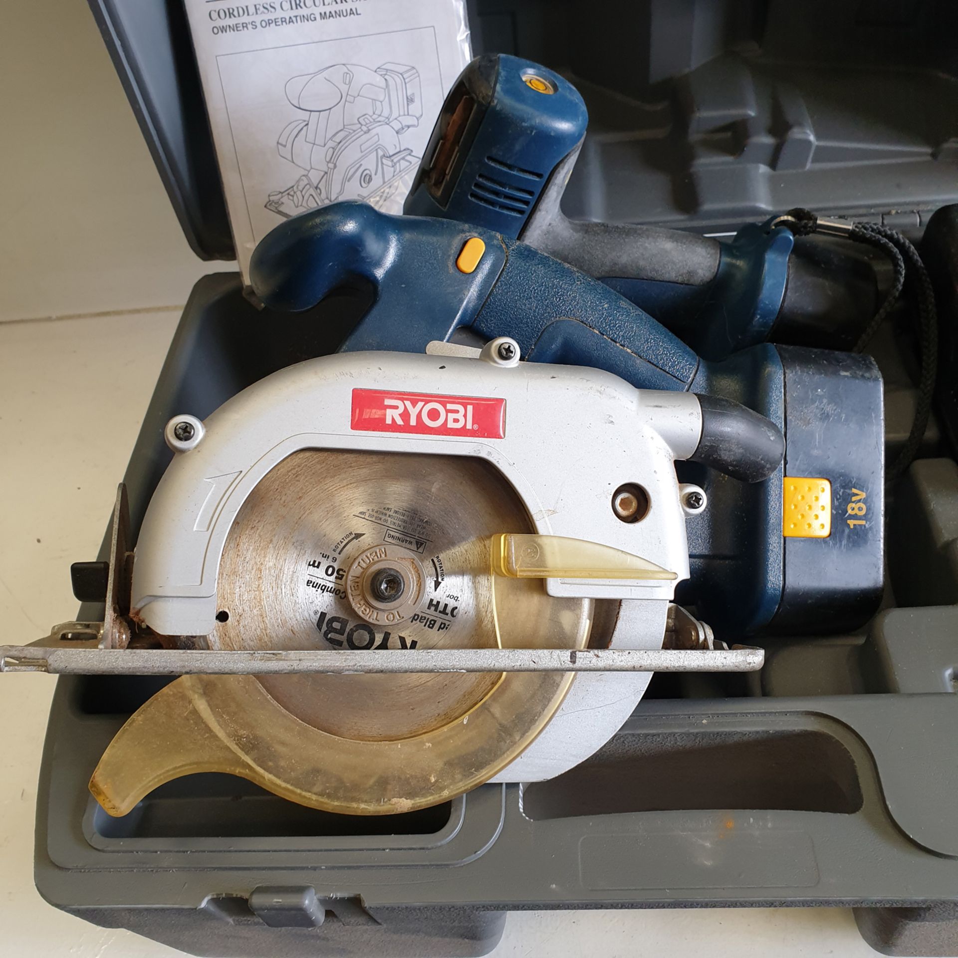 RYOBI Cordless Circular Saw. 18V. With Battery & Charger. With Instructions. In Box. - Image 3 of 6