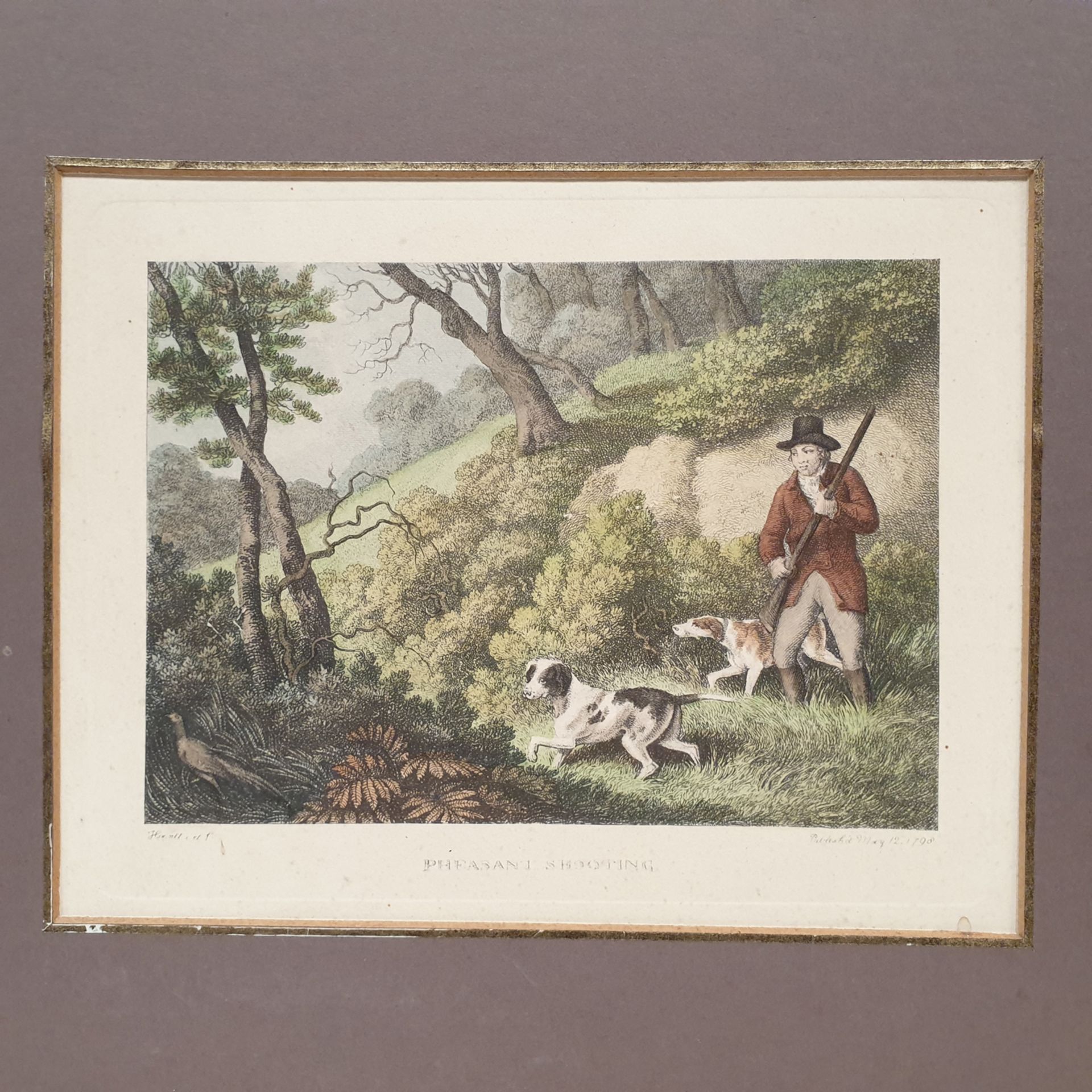 Pheasant Shooting' Framed Picture. Published May 12 1900. Approx Dimensions 17" x 15 1/2". - Image 2 of 5