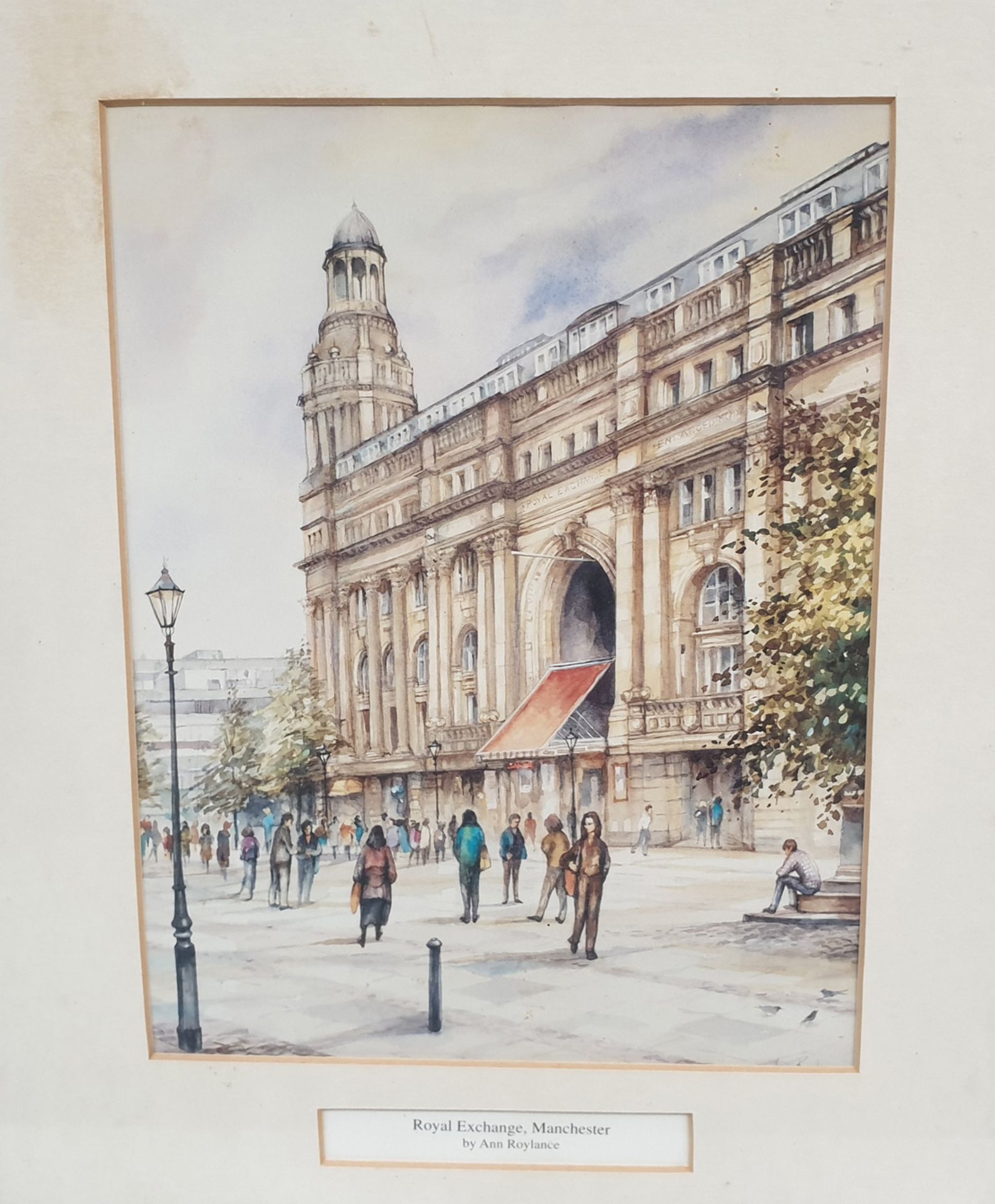 Royal Exchange, Manchester' and 'Manchester Cathedral' Framed Pictures by Ann Roylance. - Image 4 of 6