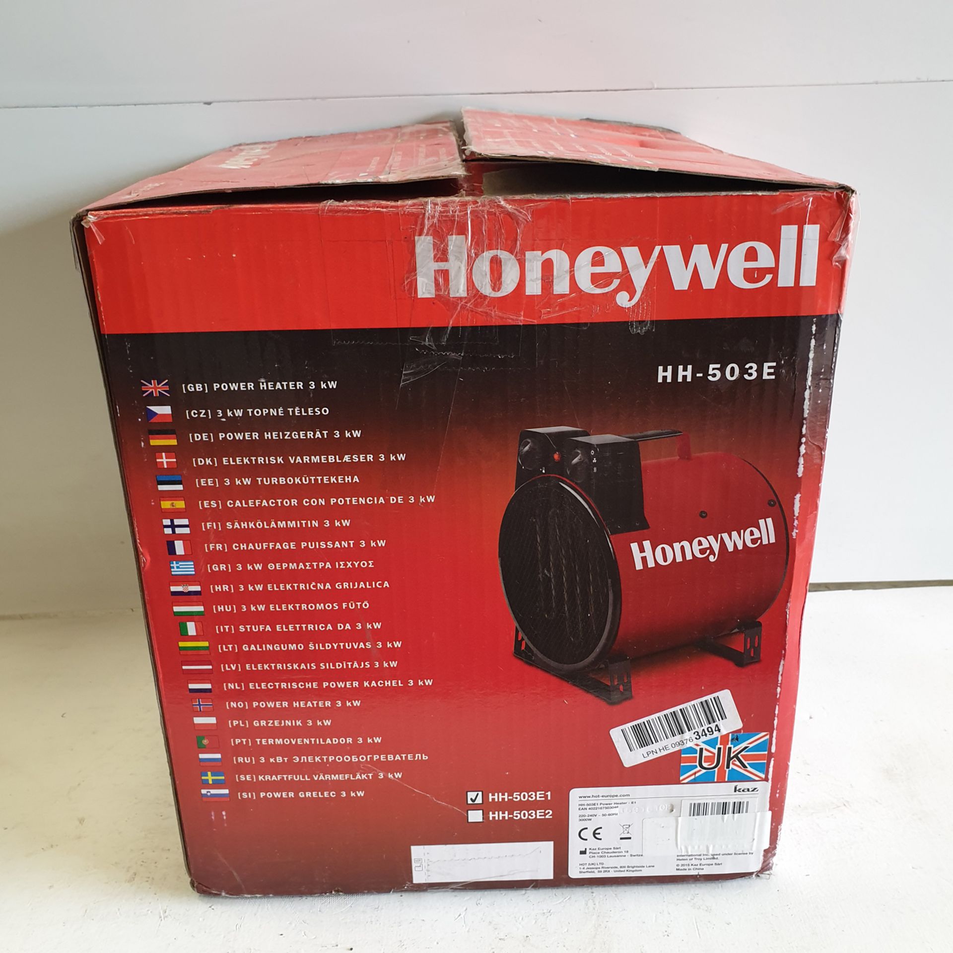 Honeywell Model HH-503E 3KW Power Heater. In Box with Instructions. - Image 2 of 7