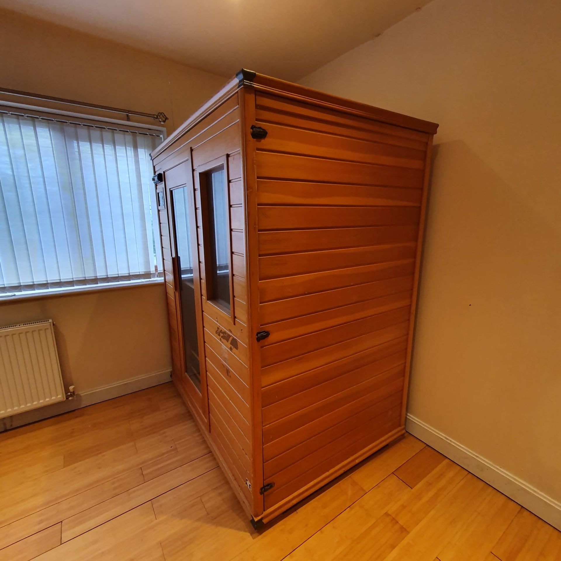Infrared Sauna Room with Music System. Approx 1550mm Width, 1100mm Deep, 1900mm High. - Image 2 of 10