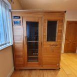 Infrared Sauna Room with Music System. Approx 1550mm Width, 1100mm Deep, 1900mm High.
