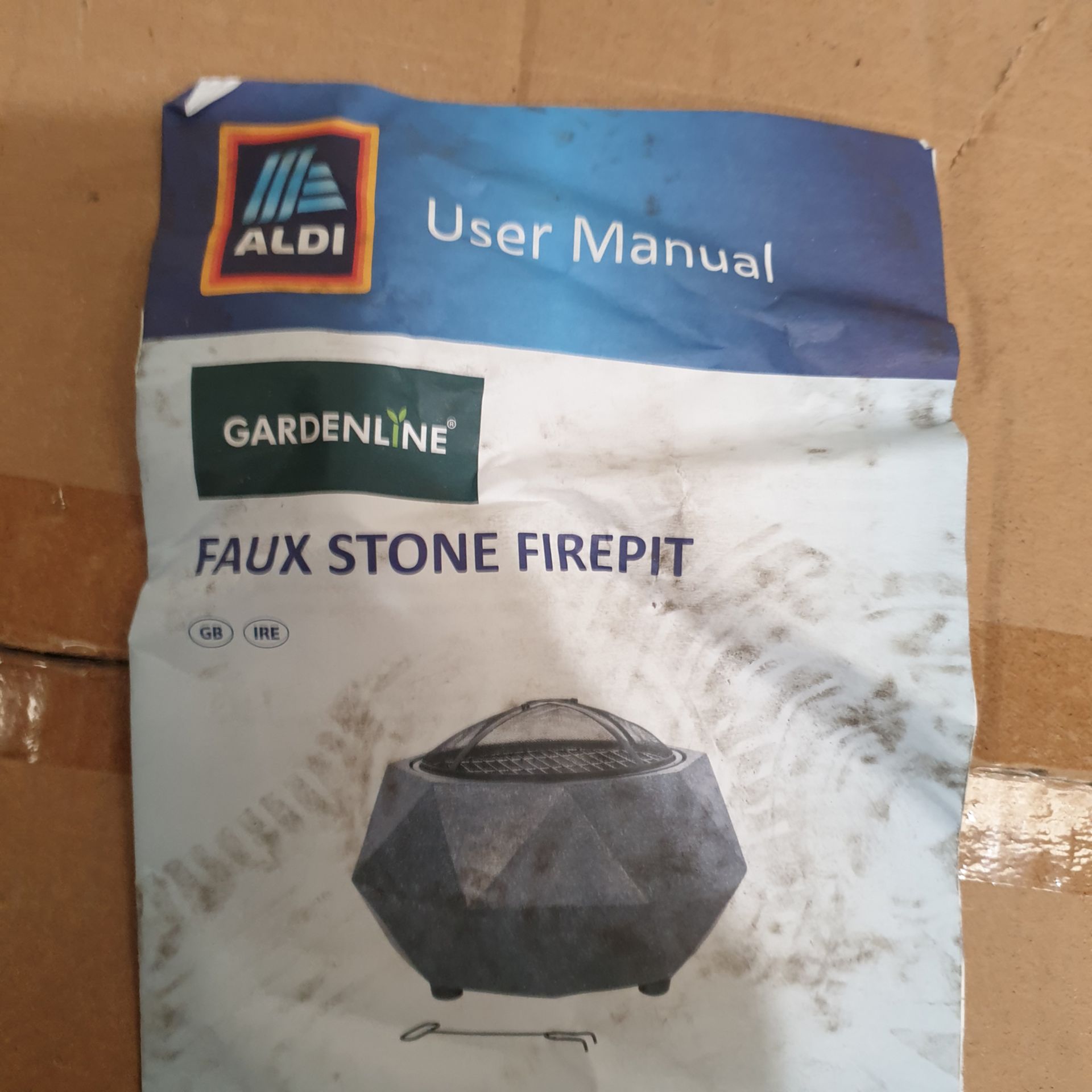 ALDI Faux Stone Fire Pit. Boxed With User Manual. - Image 2 of 3