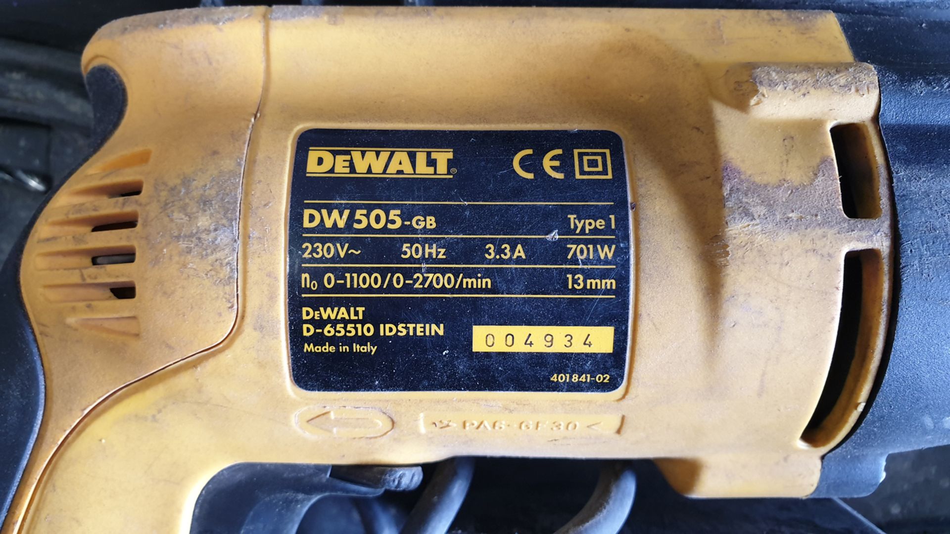 DeWALT DW505-GB Drill. 230V. In Box. - Image 3 of 3