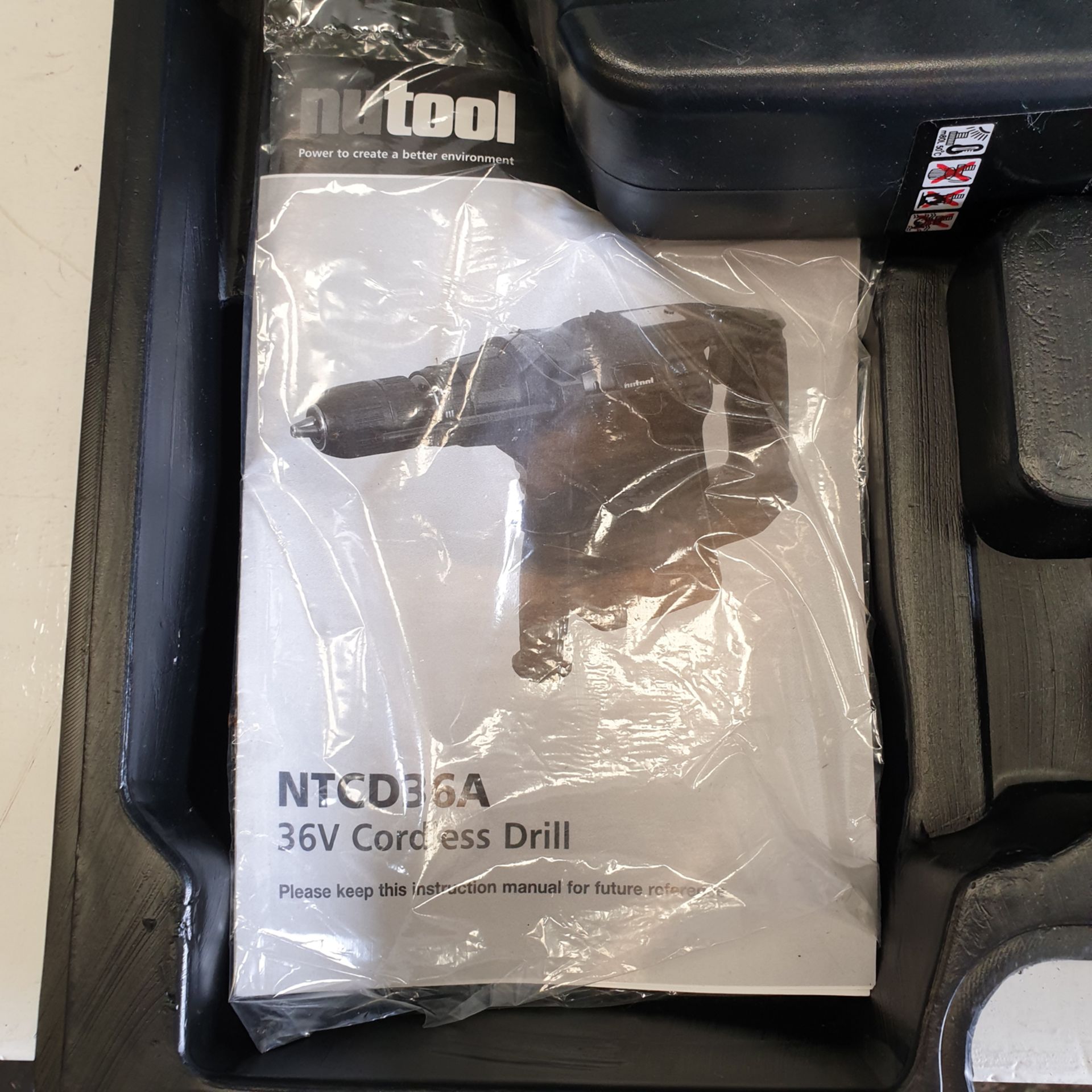 nutool Model NTCD36A 36V Cordless Drill. With Battery & Drill Bits. In Box. - Image 4 of 6