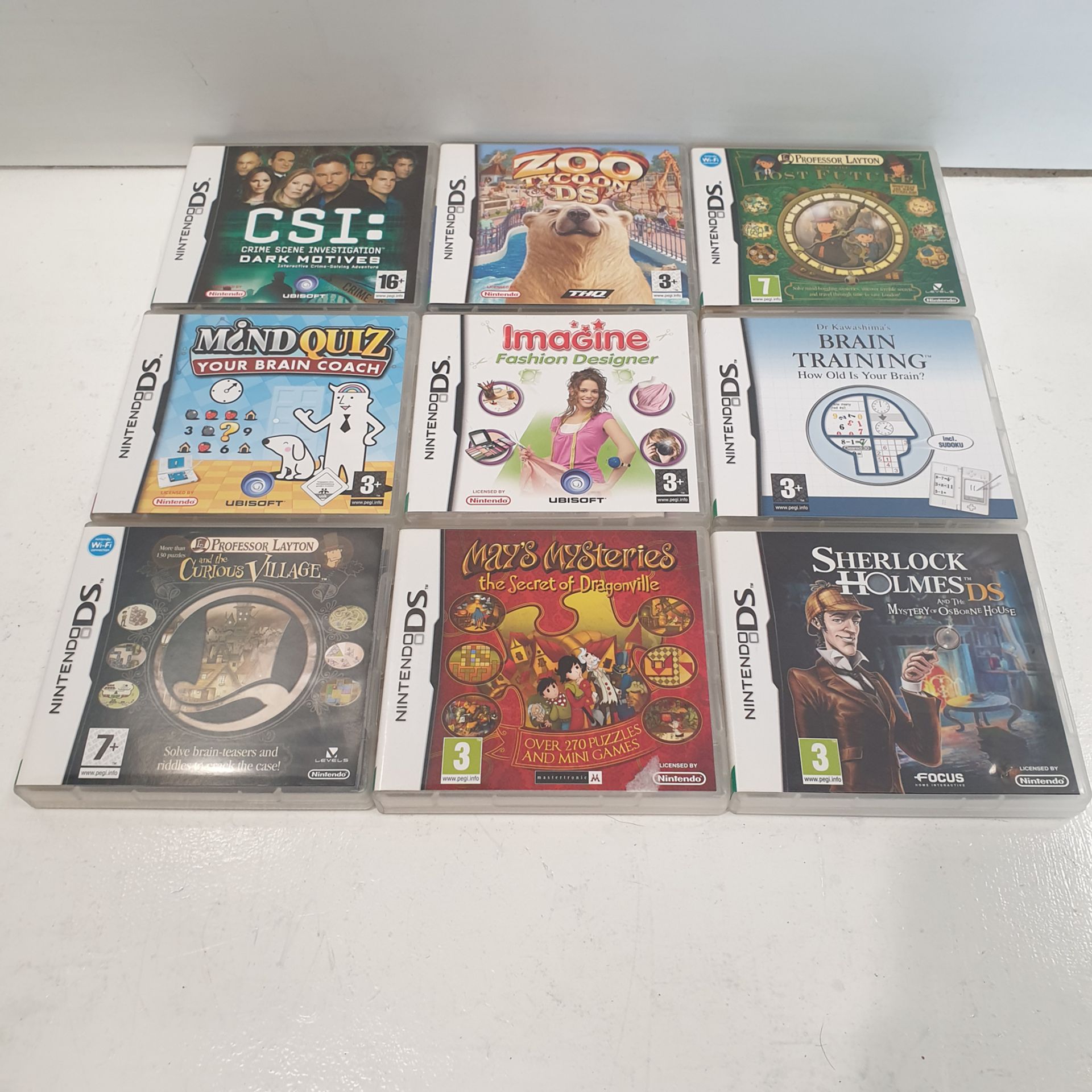 9 x Nintendo DS Games as Lotted.