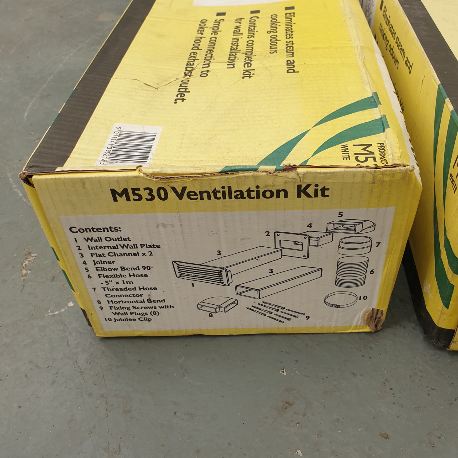 3 x Marley 125mm Cooker Hood 3M Ventilation Kits. - Image 3 of 3