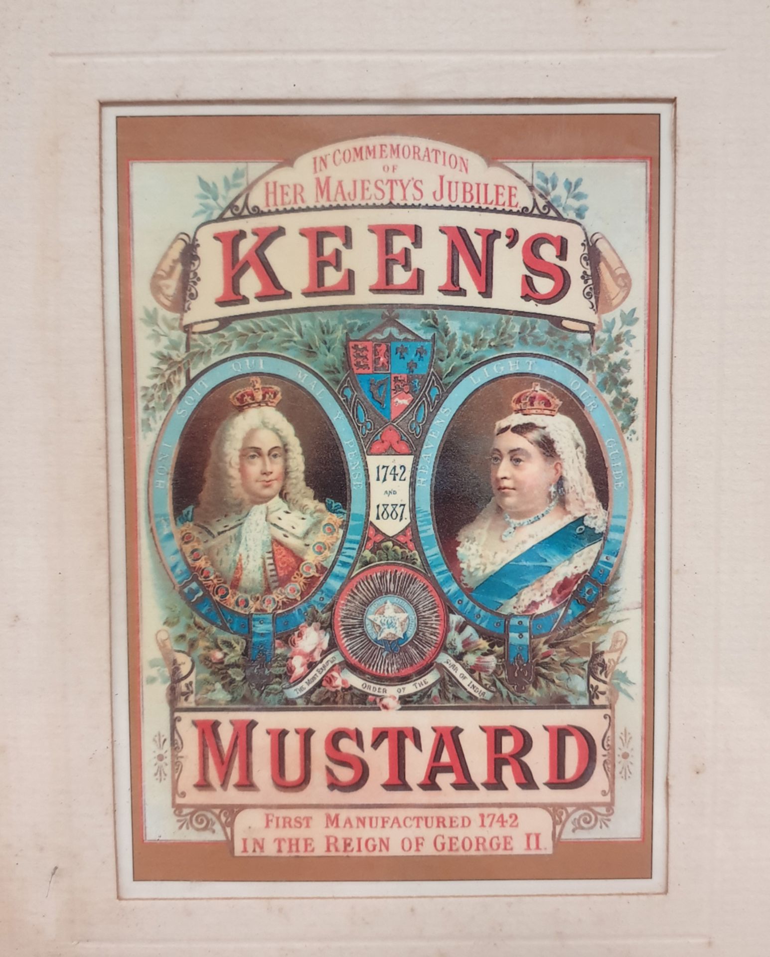 KEENS MUSTARD in Commemoration of Her Majestys Jubilee Framed Picture. - Image 2 of 3