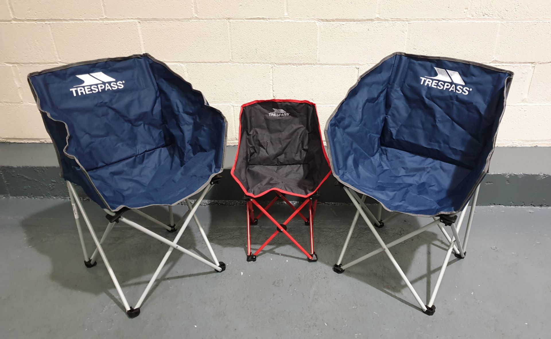 3 x Trespass Camping Chairs.