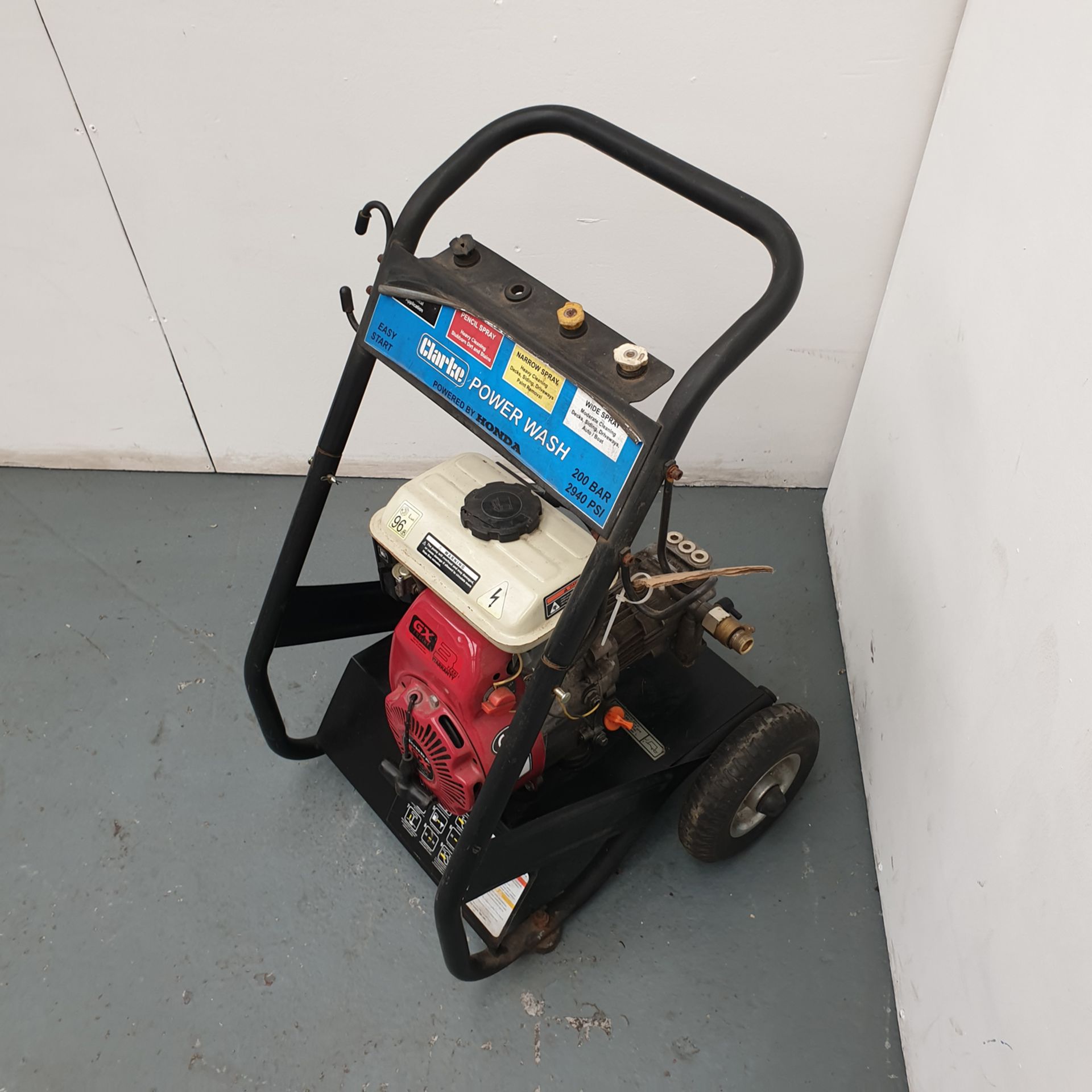 Clarke Power Wash. 200 BAR 2940 PSI. Honda GX 120 Motor. - Image 2 of 8