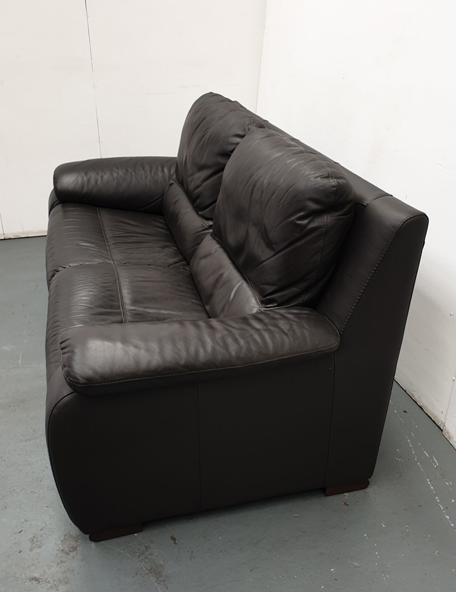 Leather Settee. Approx Dimensions 2080mm x 1000mm x 1000mm High. - Image 2 of 4