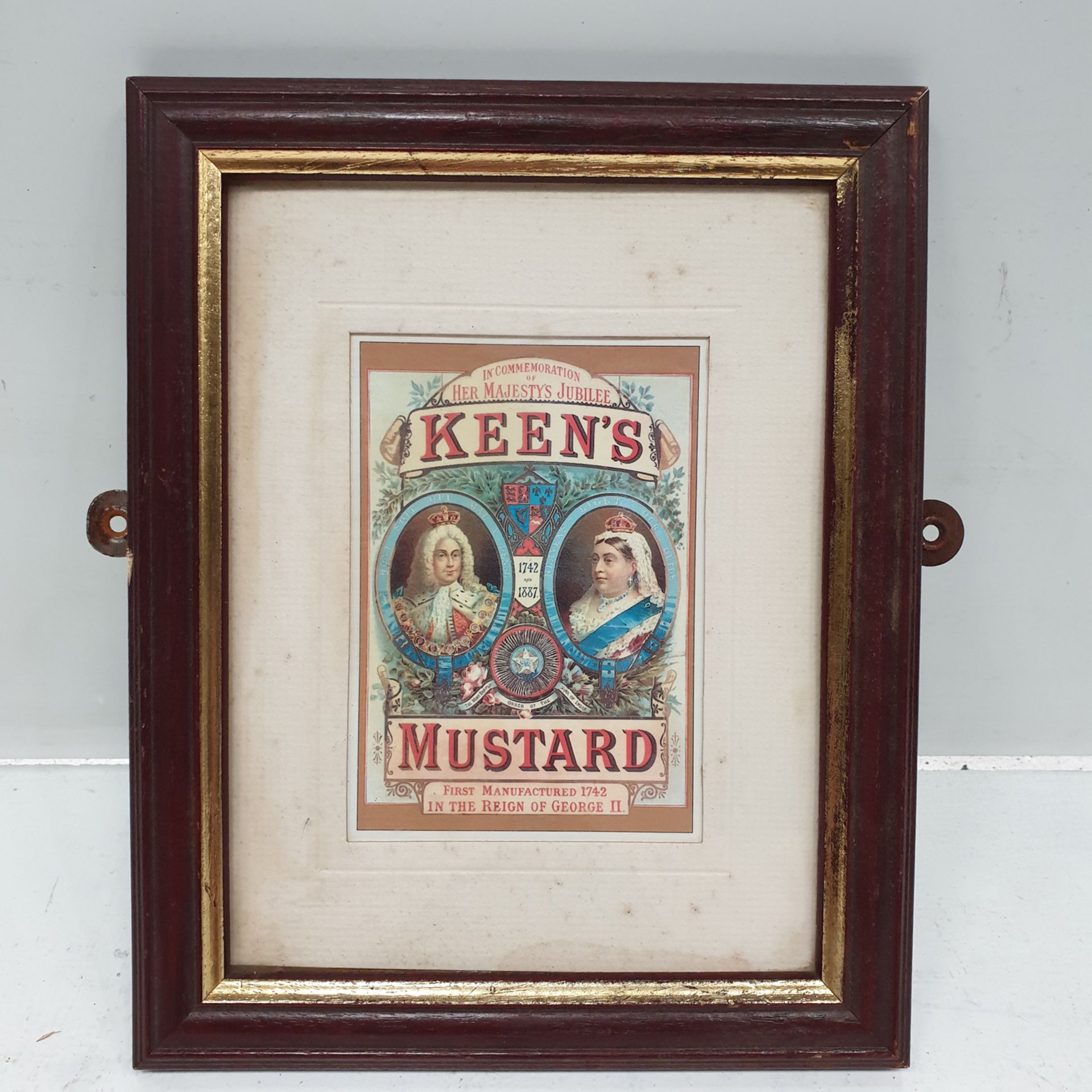KEENS MUSTARD in Commemoration of Her Majestys Jubilee Framed Picture.
