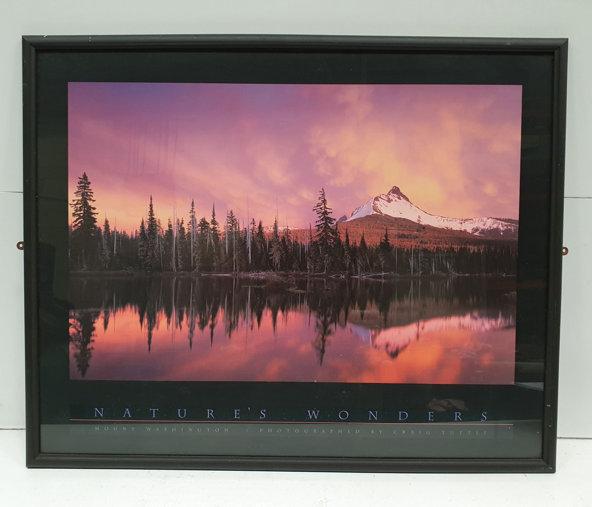 NATURES WONDERS' Mount Washington Photographed by Craig Tuttle Framed Picture.