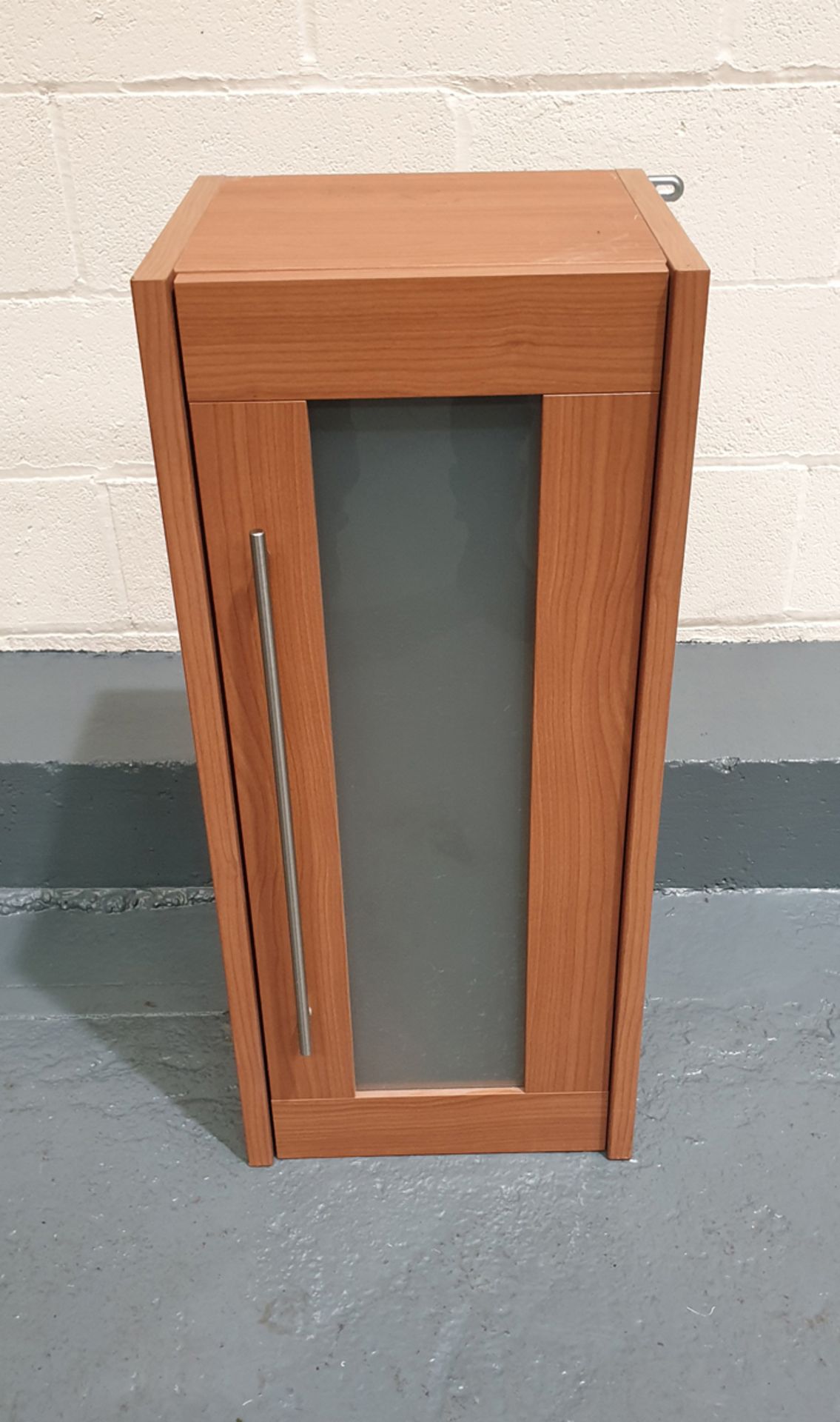 Glass Fronted Cabinet. Approx Dimensions 400mm x 360mm x 890mm High.