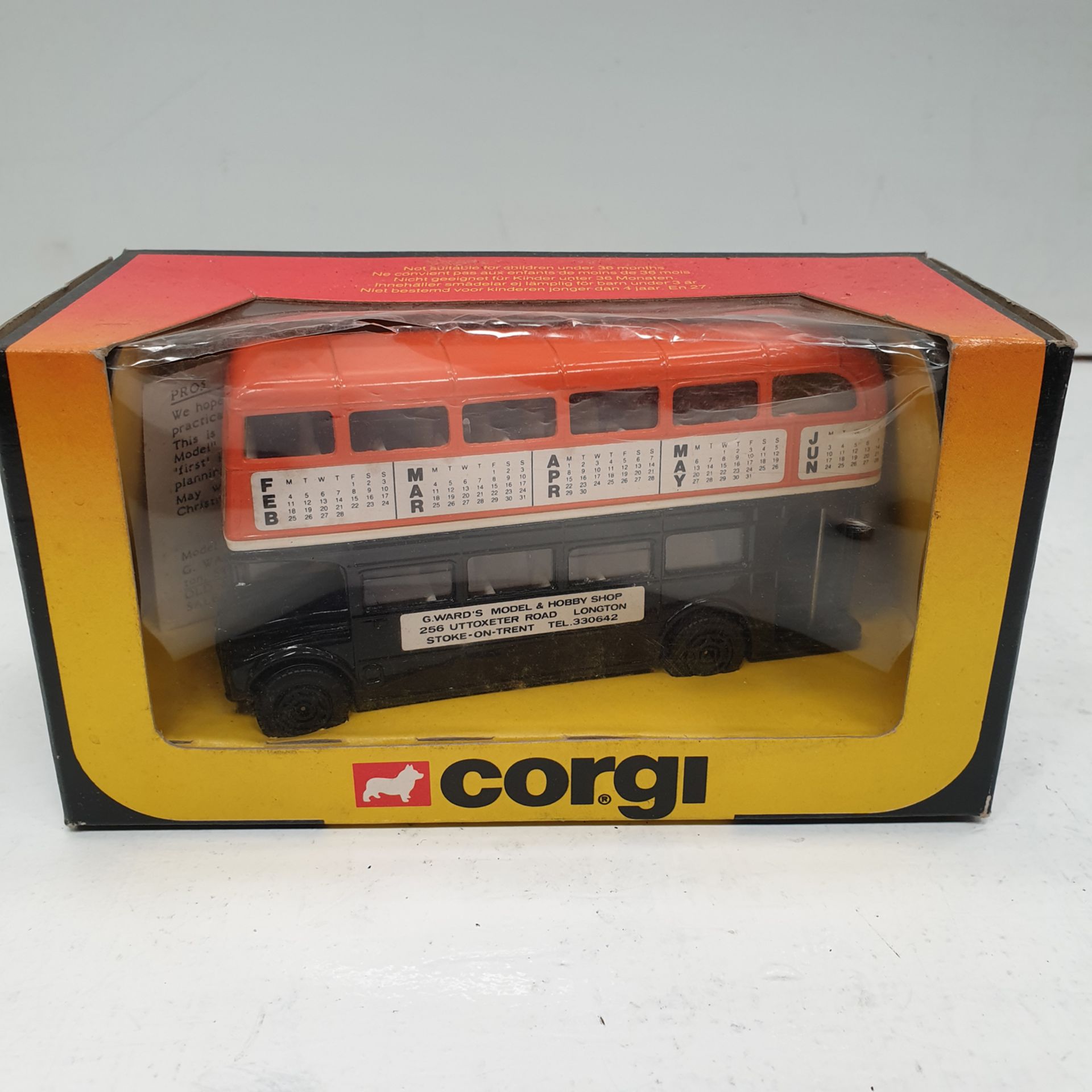 Corgi 469 Routemaster Bedford Bus 'G.WARDS MODEL & HOBBY SHOP'.