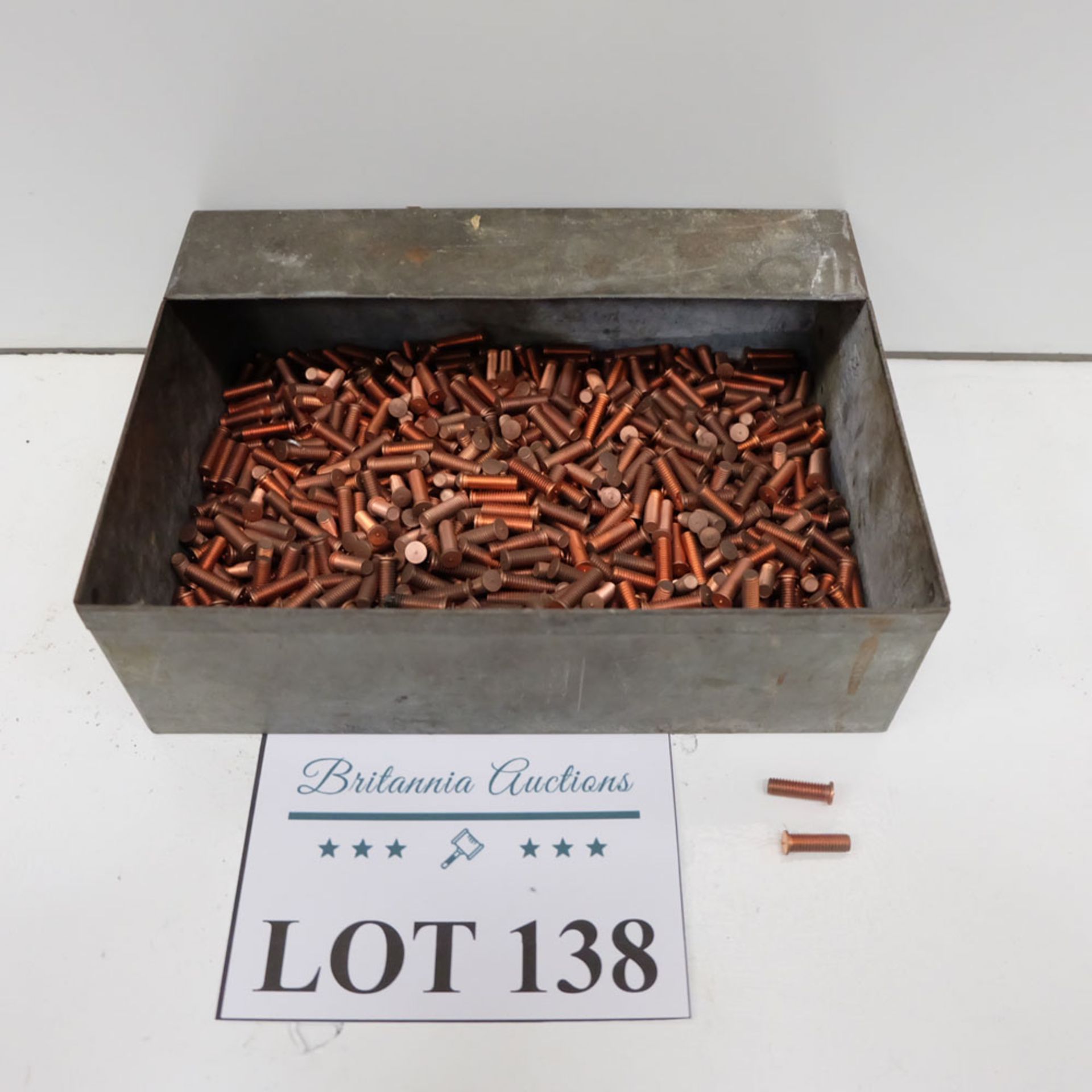 Quantity of Welding Studs as Lotted. Labelled M6 x 20 CD Type Stud.